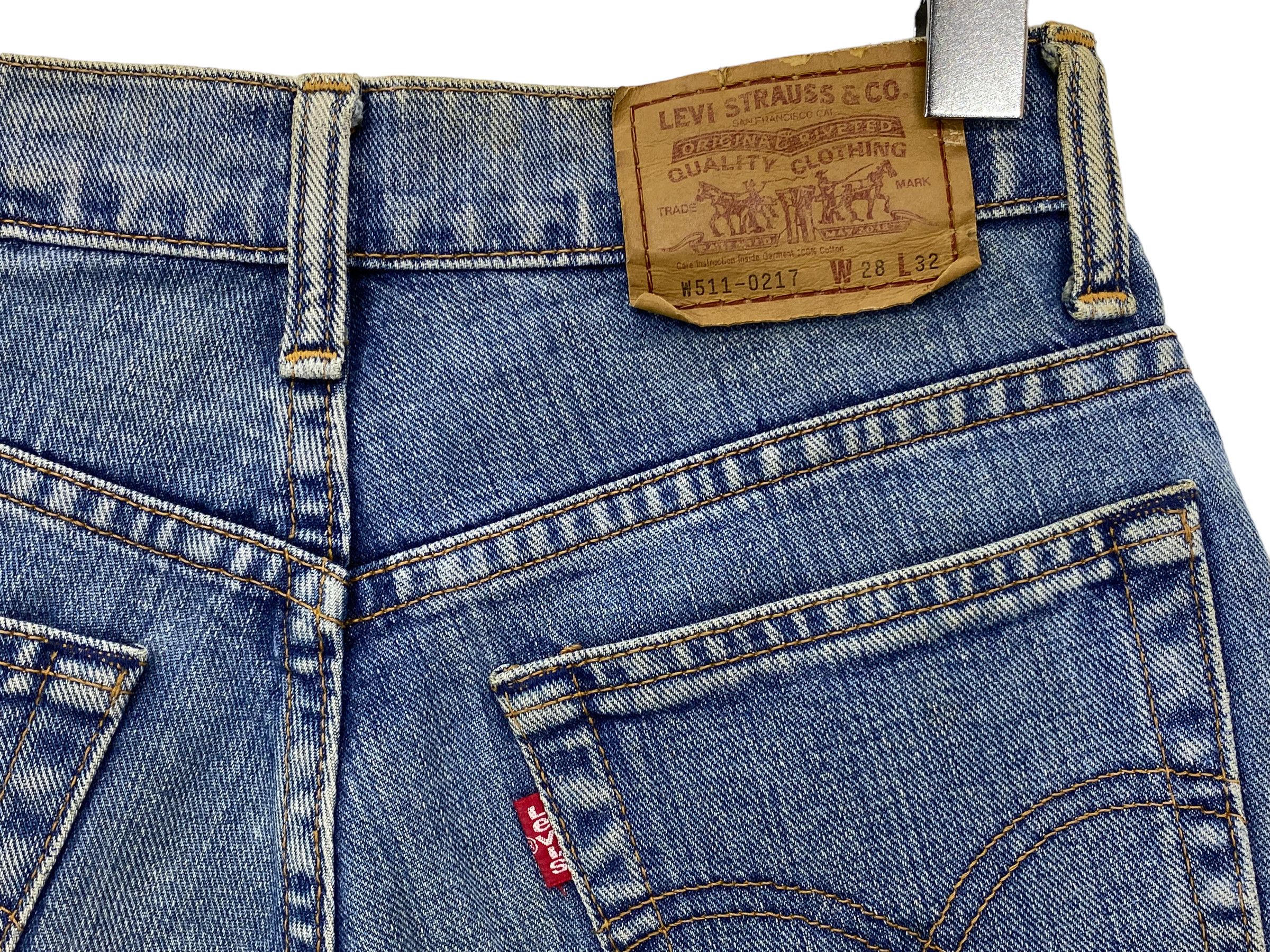 Levi's × Vintage Vintage 90s Levi's 511 Light Wash Denim Jeans - Tapered Fit Size 26" / US 2 / IT 38 - 10 Thumbnail