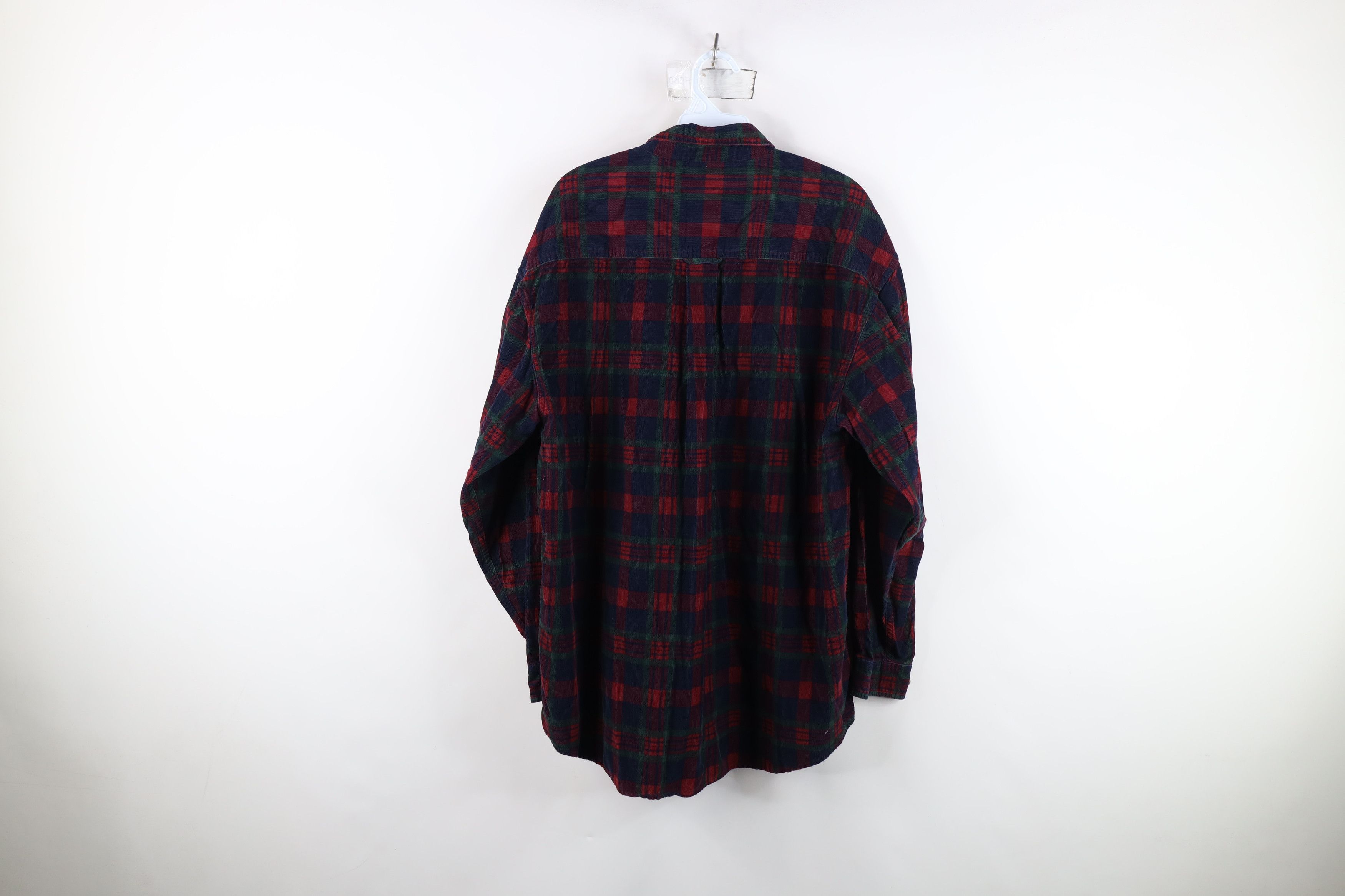 Vintage Vintage 90s Streetwear Corduroy Collared Button Down Shirt Size US L / EU 52-54 / 3 - 11 Thumbnail