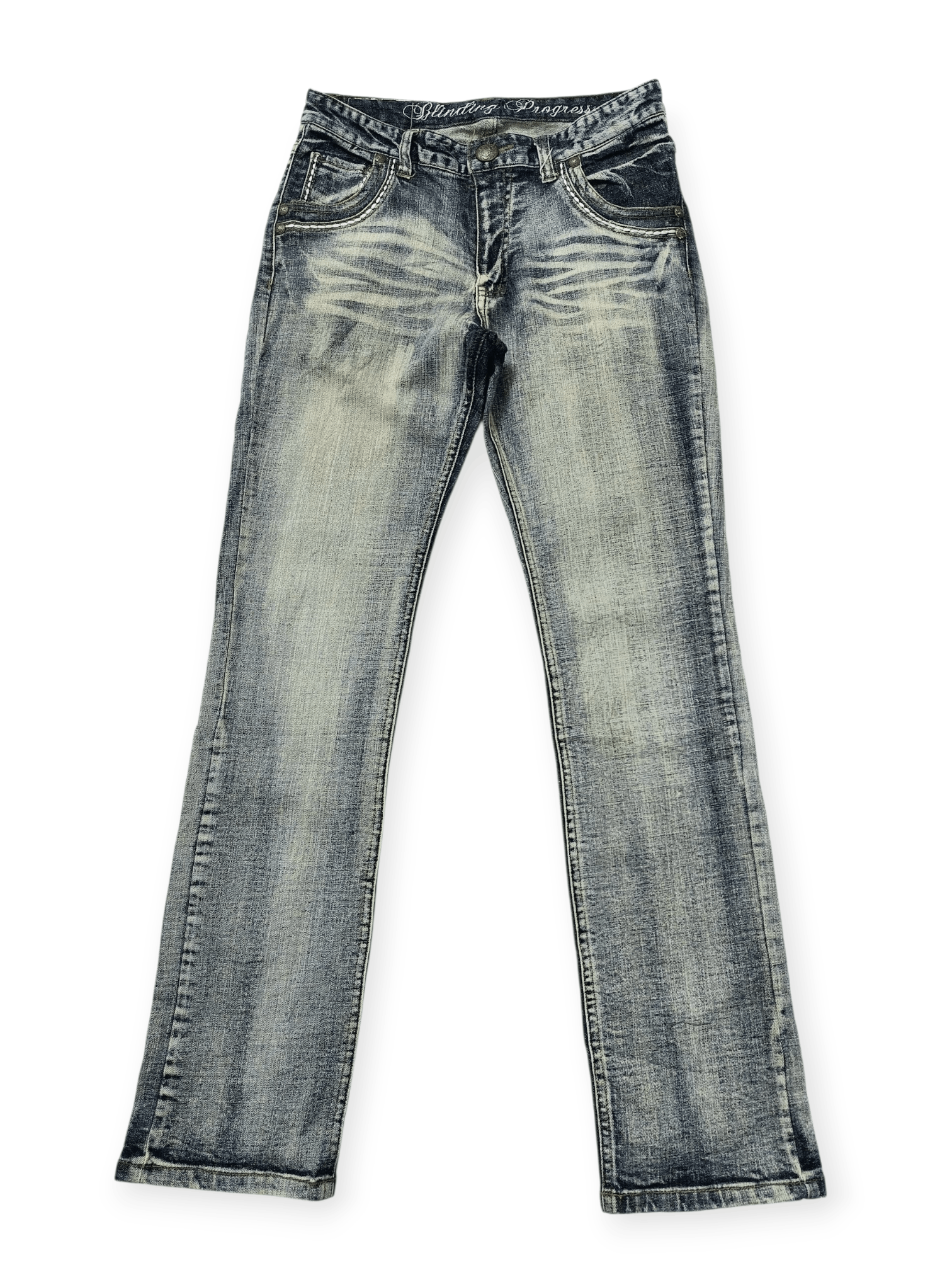 Vintage Vintage Panaspur Y2K Aesthetic Wash Straight Leg Denim Jeans Size US 30 / EU 46 - 2 Thumbnail