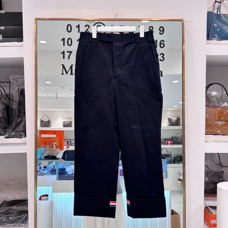 Thom Browne Thom Browne Blue and green striped nine-leg pants Size US 38 / EU 54 - 1 Thumbnail
