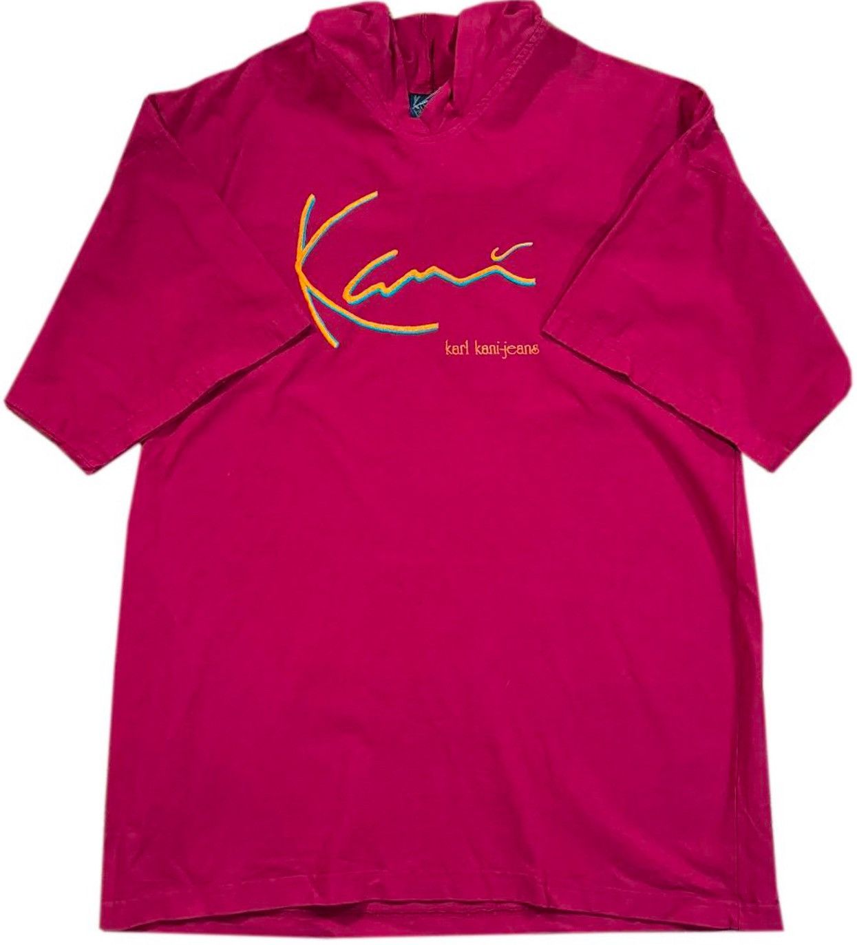 Karl Kani Vintage Karl Kani Red T Shirt Hoodie (Size XXL) Size US XXL / EU 58 / 5 - 1 Thumbnail