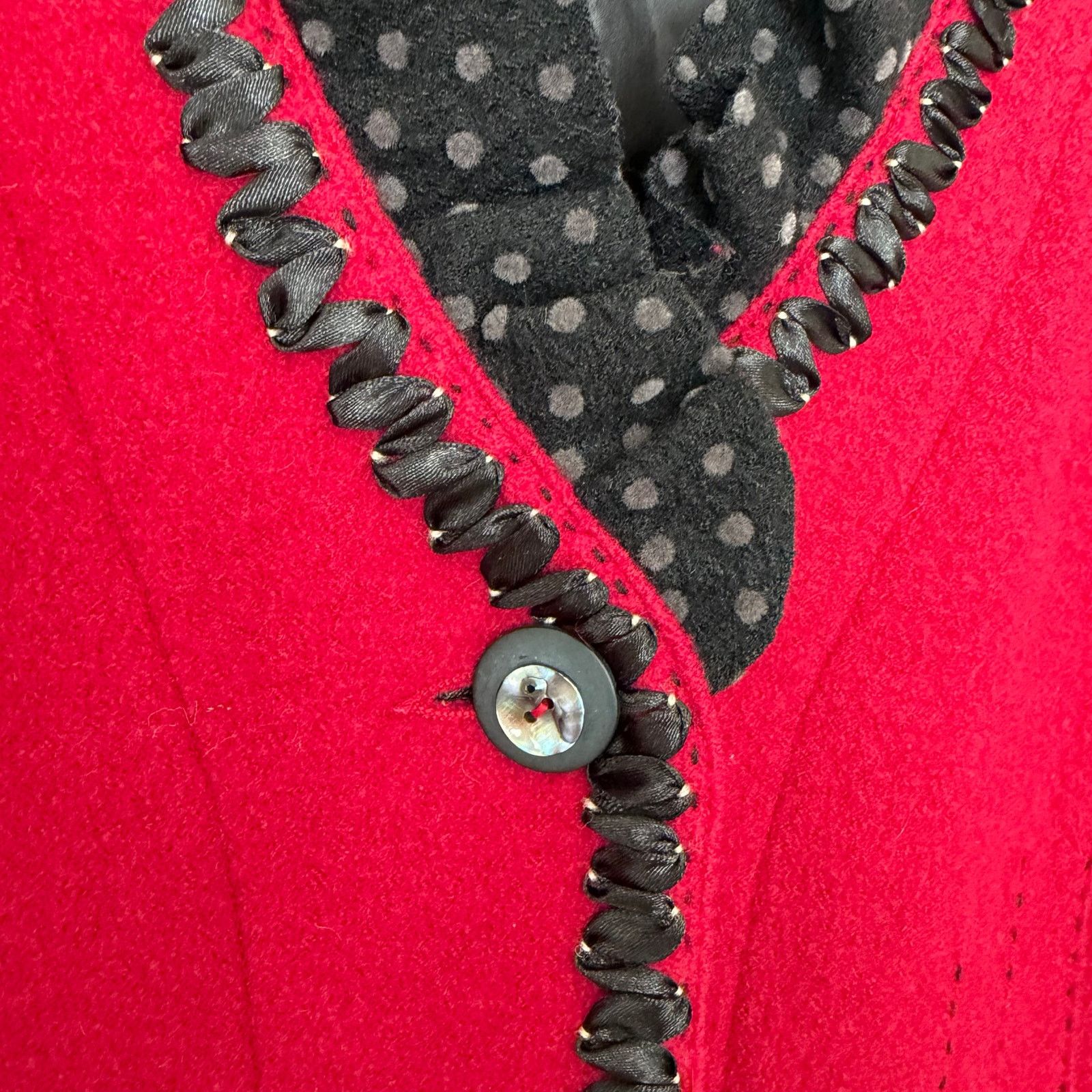 Other Icelandic Design Red 100% Wool Blazer Sz M Size M / US 6-8 / IT 42-44 - 2 Thumbnail