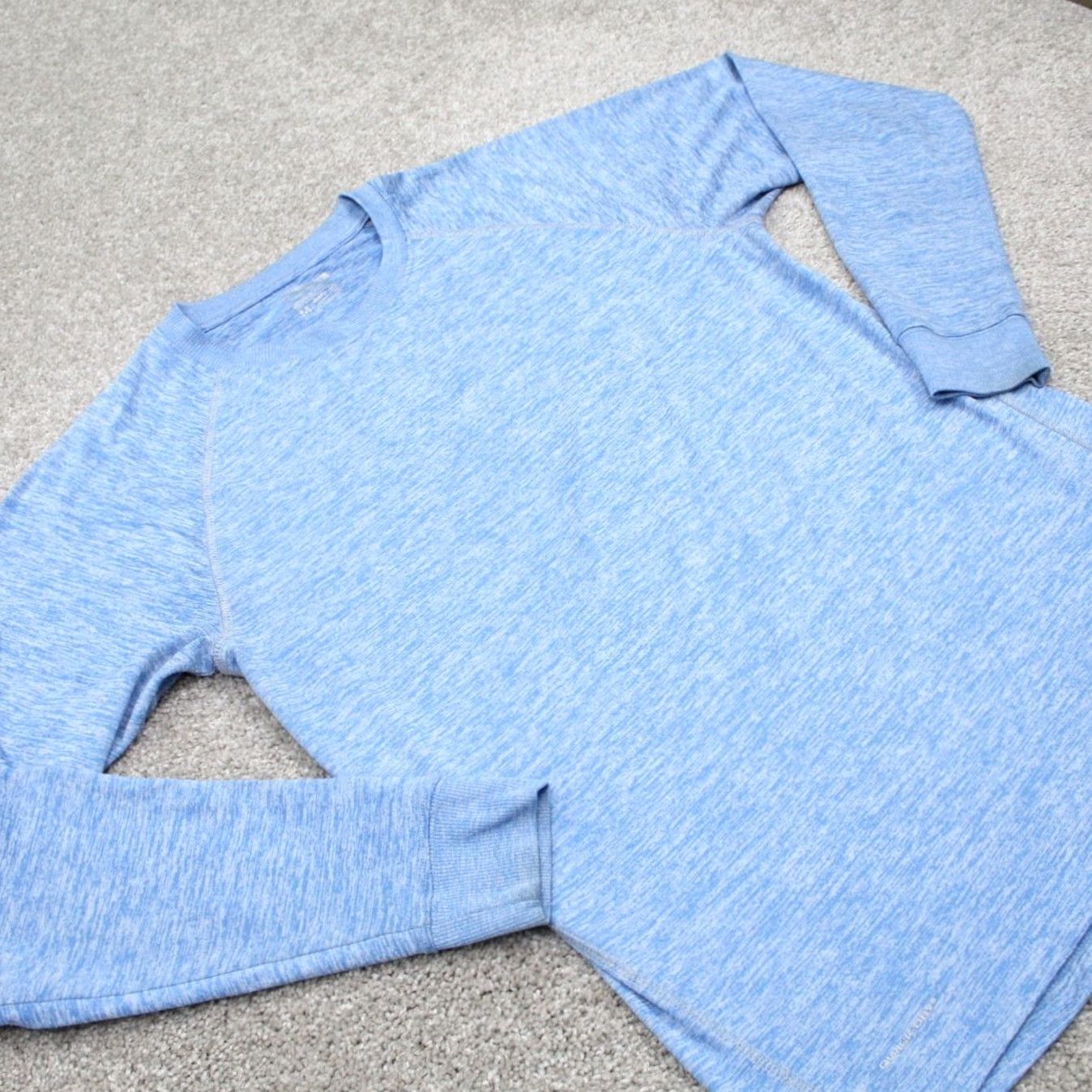 Layer 8 Layer 8 Performance Shirt Mens Medium Blue Quick Dry Moisture Wicking 90s Activewear Cardio Pullover T-Shirt Crew Neck Long Sleeve Casual Sportswear Size US M / EU 48-50 / 2 - 5 Thumbnail