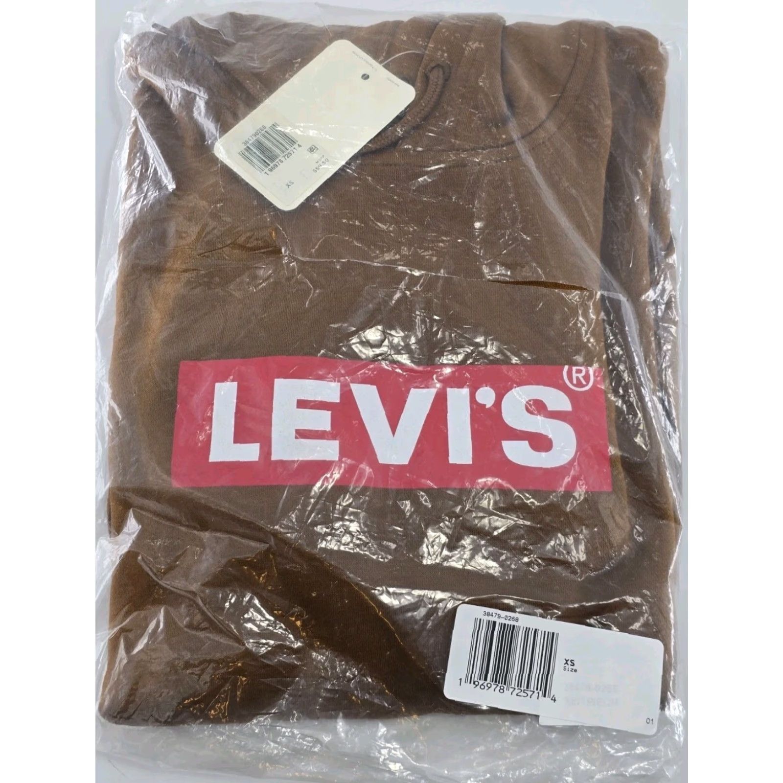 Levi's Levi's NWT Men's Extra Small Relaxed Graphic Hoodie Hot Fudge Brown Size US XS / EU 42 / 0 - 4 Thumbnail