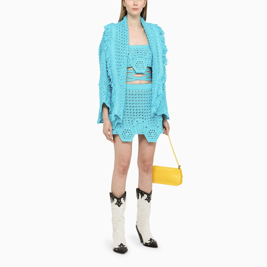 Alanui o1d2blof0724 Cardigans in Light Blue Size XS / US 0-2 / IT 36-38 - 2 Thumbnail