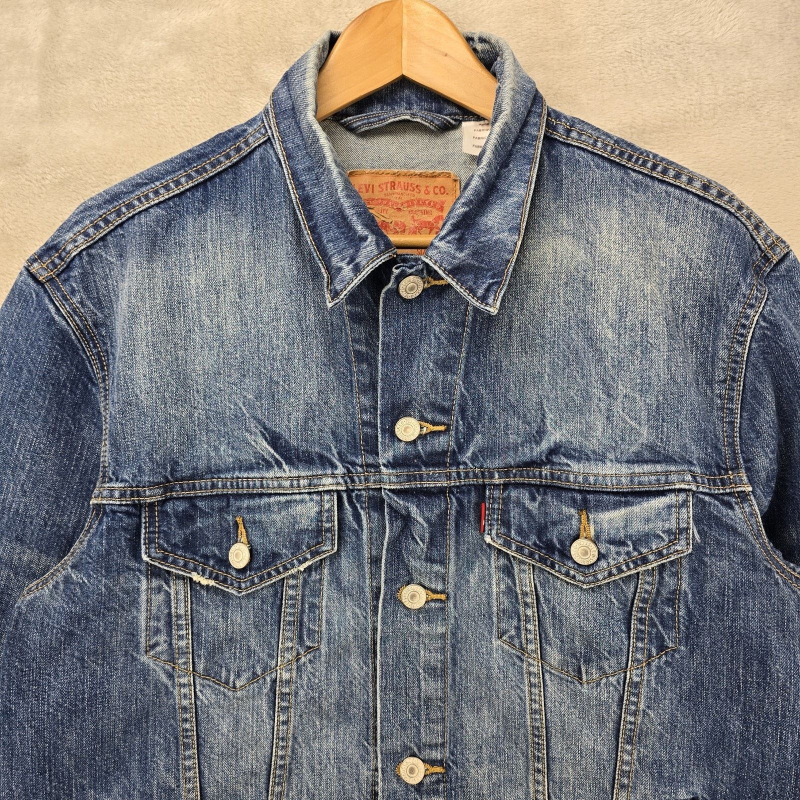 Levi's Levis Denim Jacket Mens Large Blue Type 3 Trucker Western Size US L / EU 52-54 / 3 - 4 Thumbnail