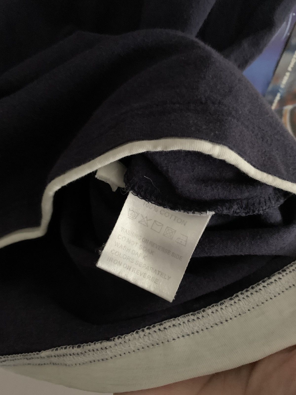 Yves Saint Laurent 90s Vintage Yves Saint Laurent Pour Homme „YSL” Navy Tee Size US S / EU 44-46 / 1 - 4 Thumbnail
