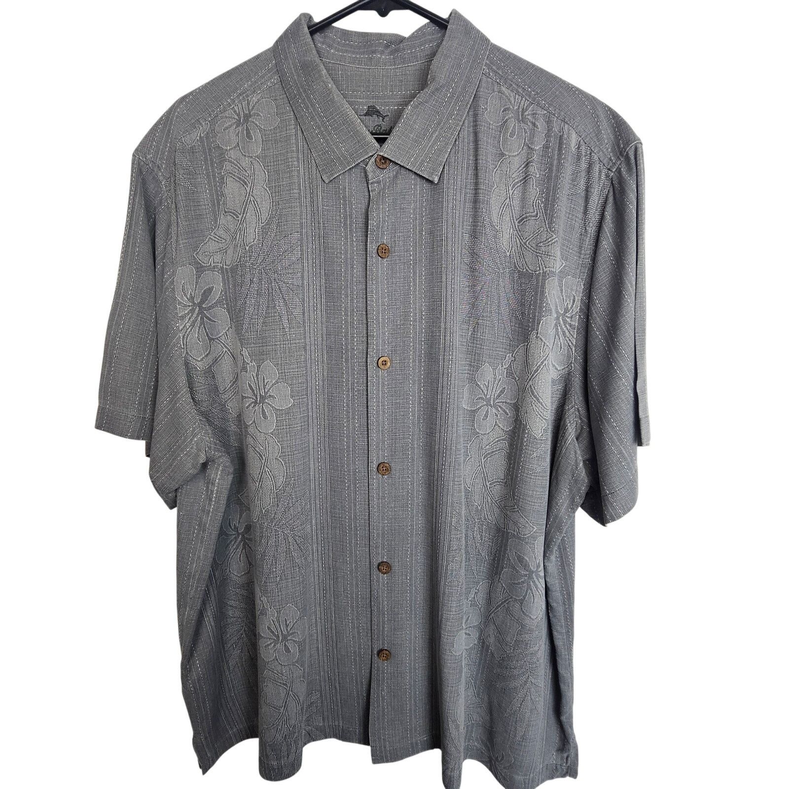 Tommy Bahama Tommy Bahama Men Silk Hawaiian Shirt XXL Floral Resortwear Size US L / EU 52-54 / 3 - 1 Thumbnail