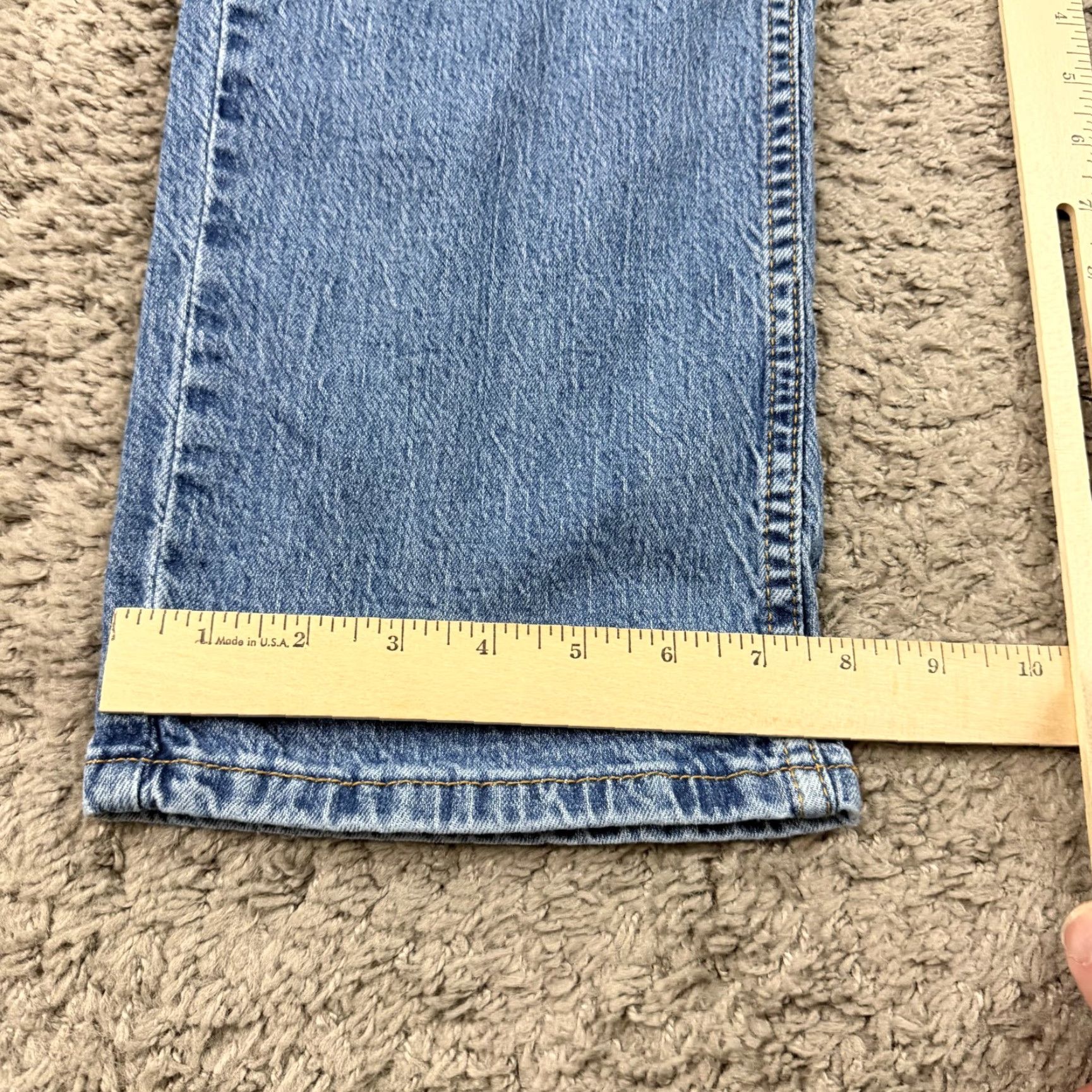 Levi's Levis 559 Jeans Mens 34 Straight Leg Relaxed Fit Medium Wash Denim 100% Cotton Size US 32 / EU 48 - 7 Thumbnail