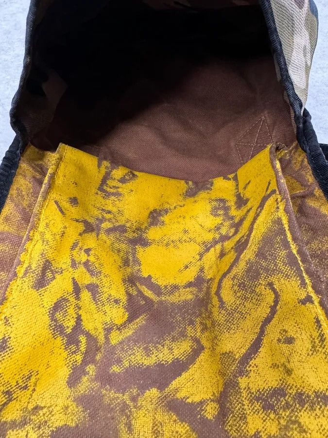 Dolce & Gabbana 2000s Dolce & Gabbana Military Camo Aged Yellow Shoulder Bag Size ONE SIZE - 7 Thumbnail
