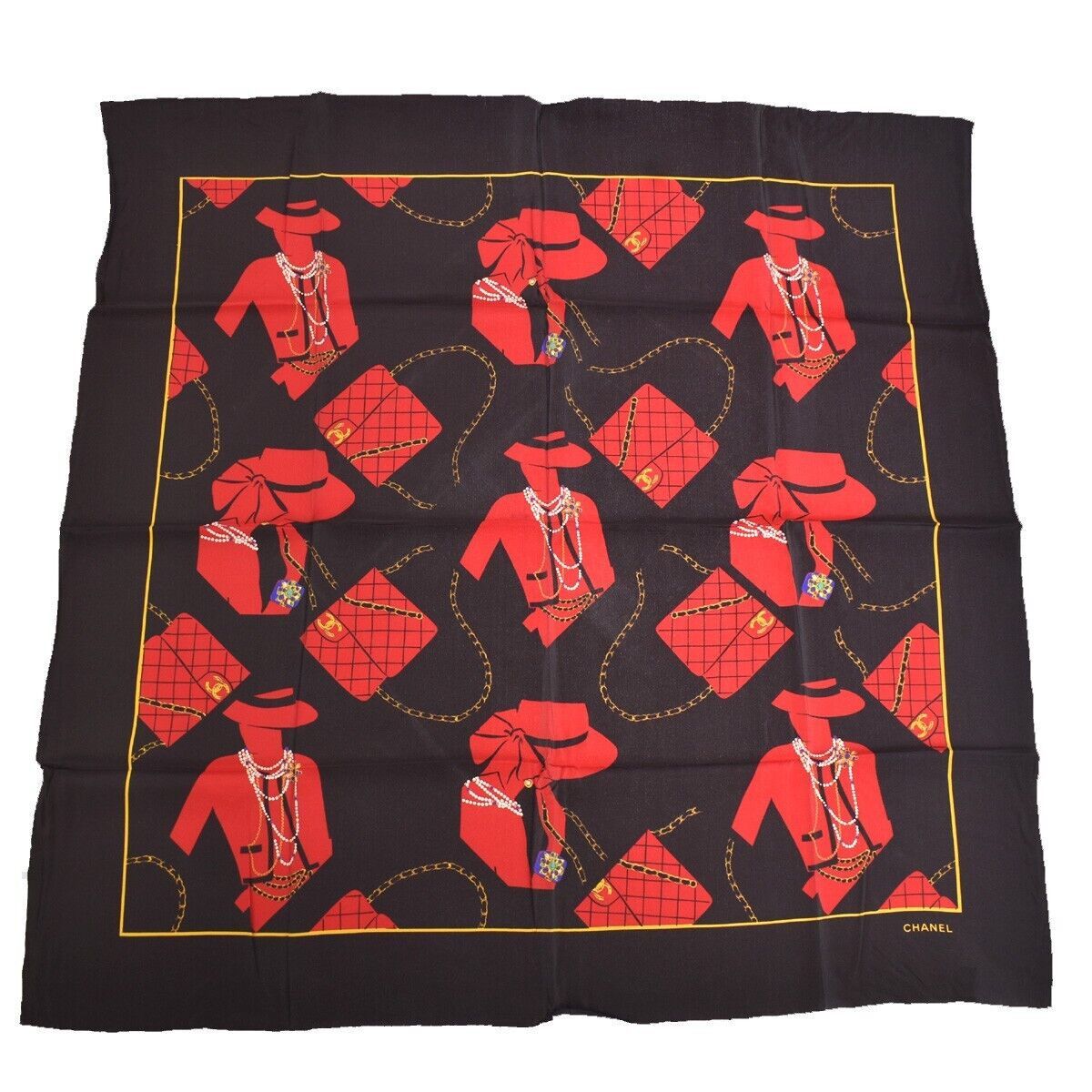 image of Chanel Scarves in Black, Women's