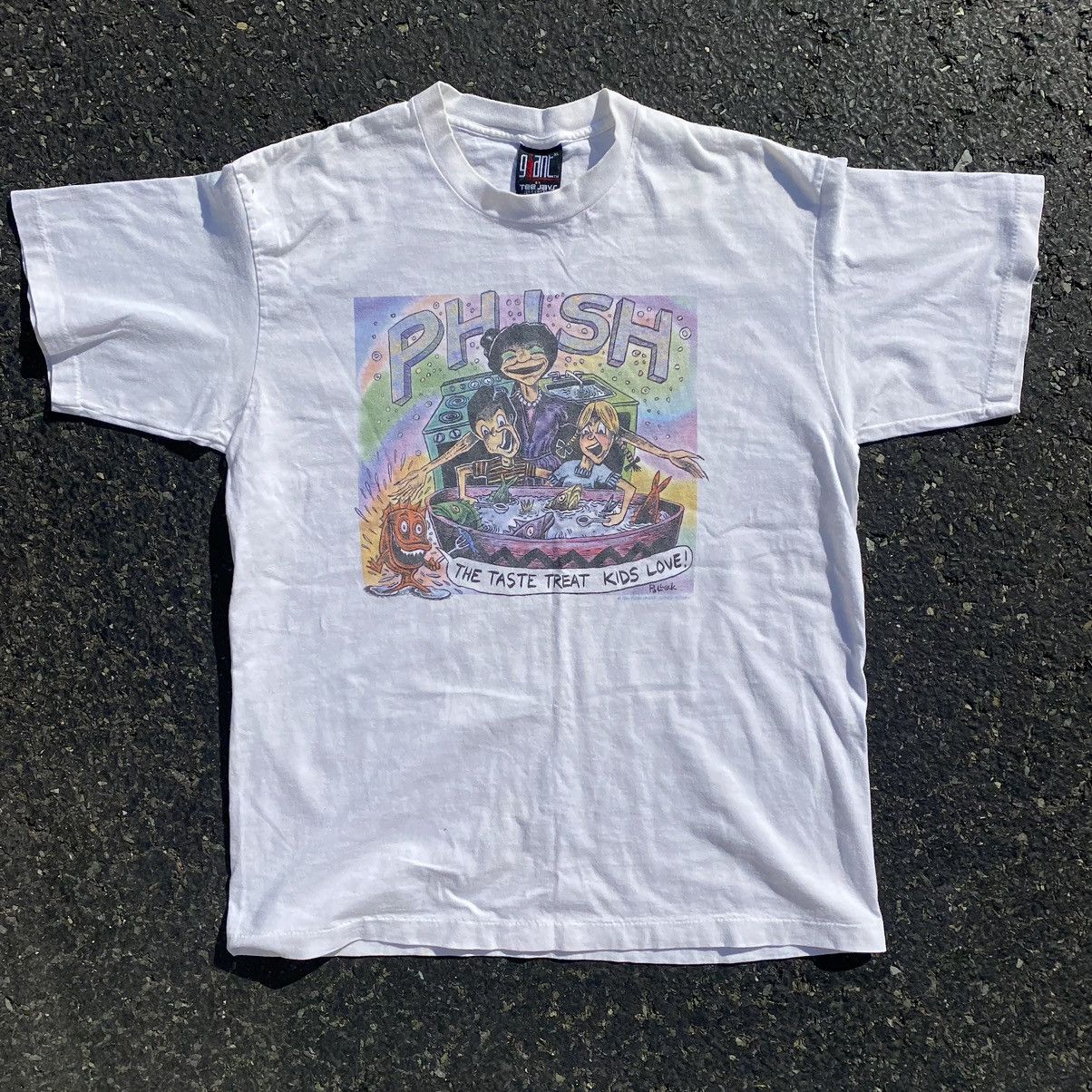 Image of Band Tees x Vintage Phish X Jim Pollock 1994 Tour Tee in White, Men's (Size XL)