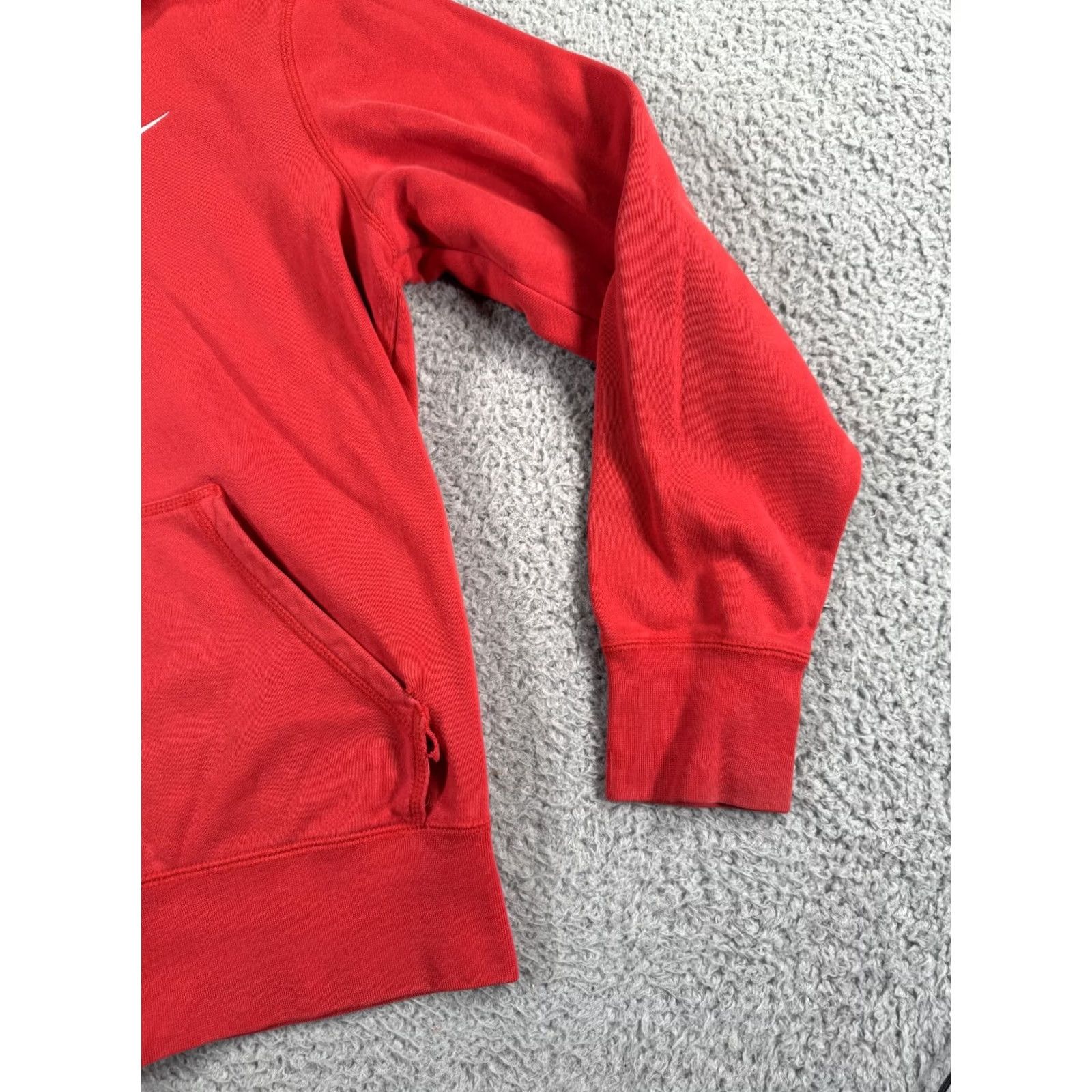 Nike Nike Hoodie Mens M Red Full Zip Distressed 90s Swoosh Logo Baggy Fame Sportswear Size US M / EU 48-50 / 2 - 6 Thumbnail