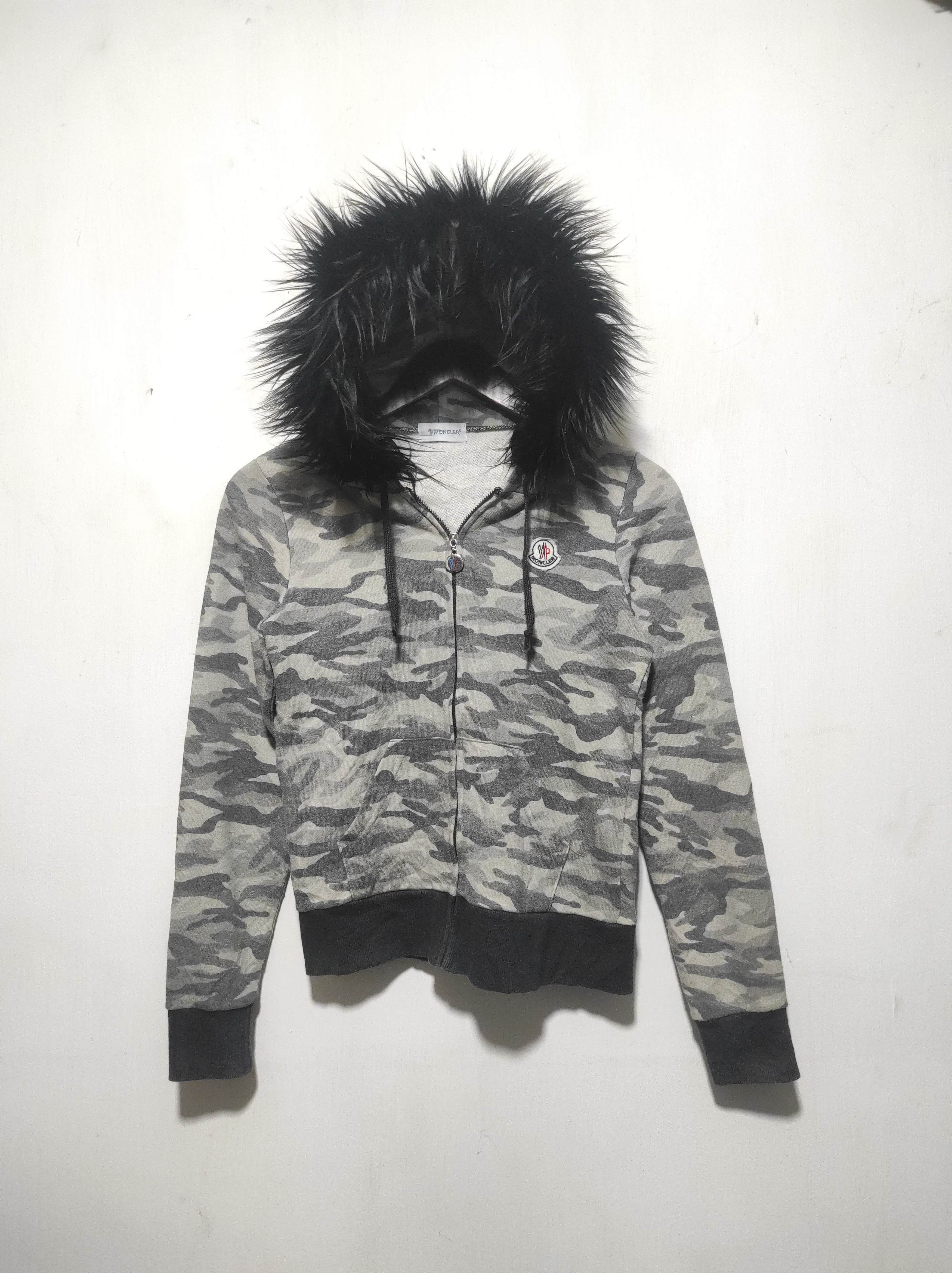 Hysteric Glamour Moncler Camo Fur Zipper Hoodie Size XXS / US 00 / IT 34 - 2 Thumbnail