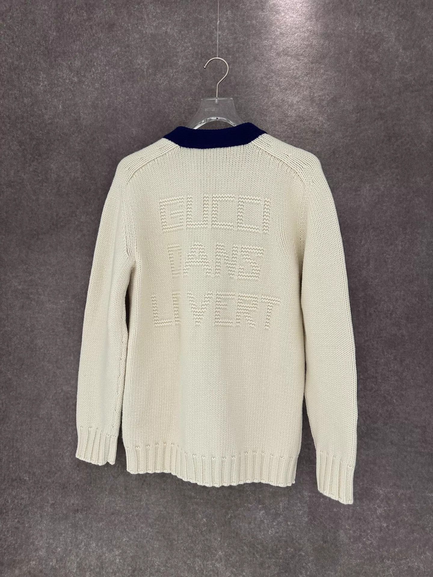 Gucci Gucci Men's GG Rabbit Intarsia Knit Cardigan XS New Size US XS / EU 42 / 0 - 2 Thumbnail