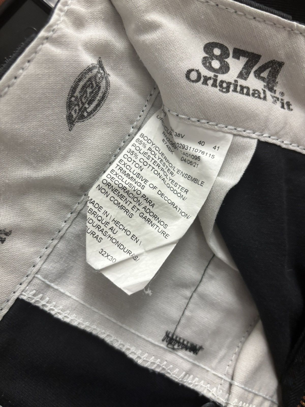Dickies Black 32x30 874 Size US 32 / EU 48 - 3 Thumbnail