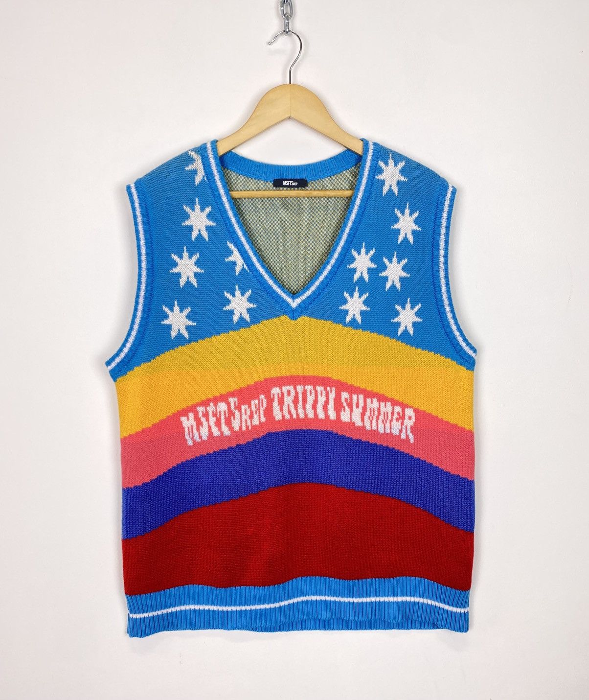 Msftsrep MSFTSrep Jaden Smith Trippy Summer Knit Tank Top Gilet Vest Size US XL / EU 56 / 4 - 4 Thumbnail