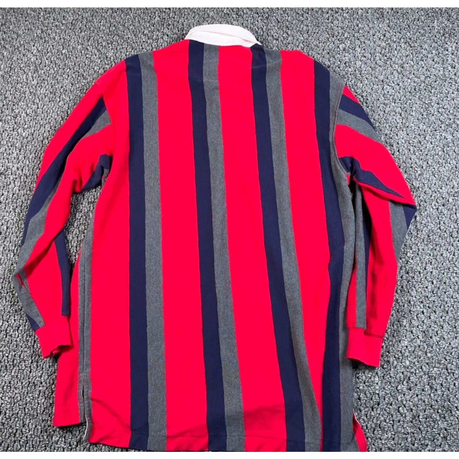 Vintage VINTAGE Cross Creek Polo Shirt Men XL Red Striped Embroidered Rugby Collared 90s Preppy Classic Size US XL / EU 56 / 4 - 2 Thumbnail