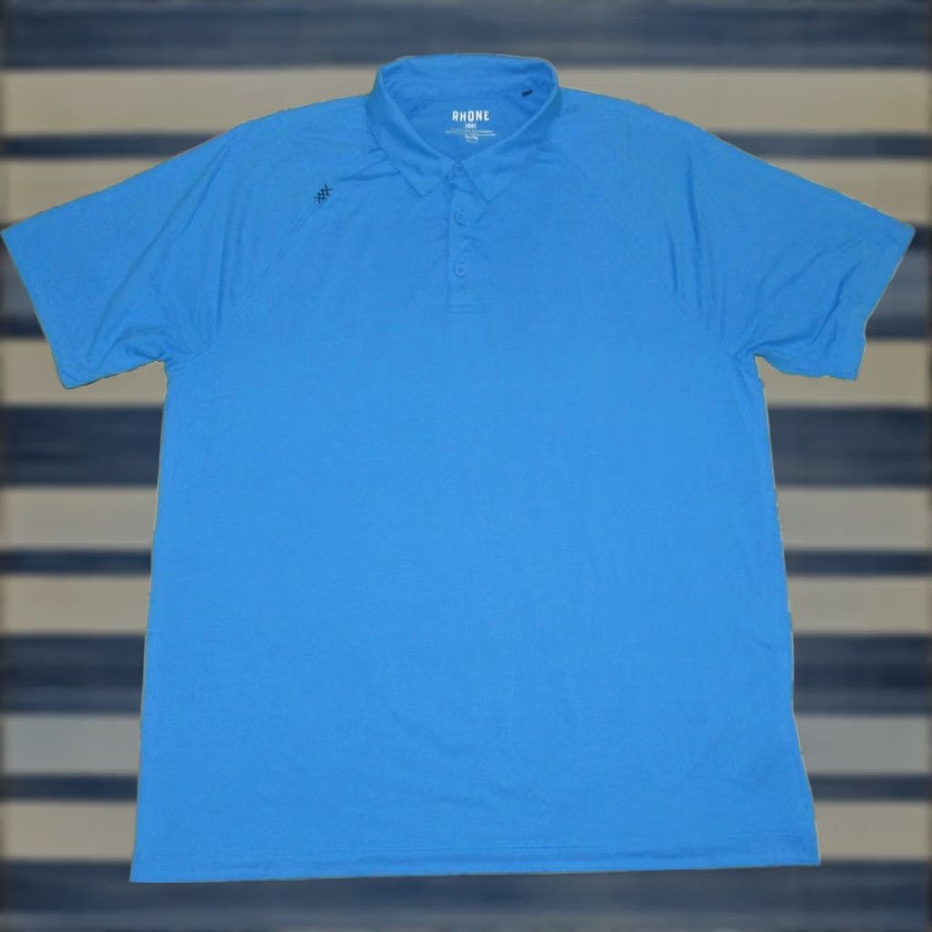 Rhone Rhone Blue Reign Short Sleeve Performance Polo Shirt XL Mens Polo Blue Reign XL Size US XL / EU 56 / 4 - 1 Thumbnail