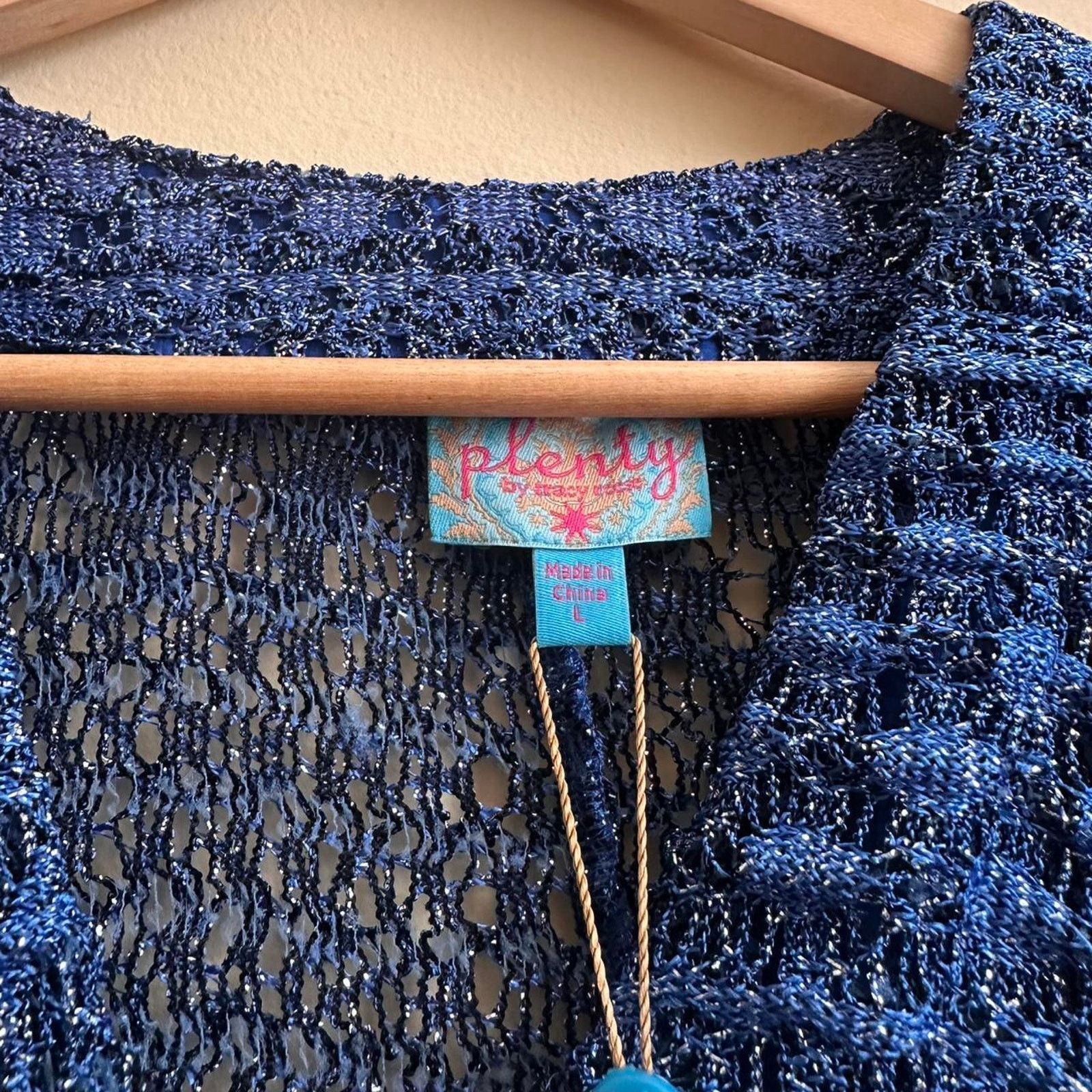Vintage Plenty By Tracy Reese High Low Dolam Cardigan Size L / US 10 / IT 46 - 3 Thumbnail