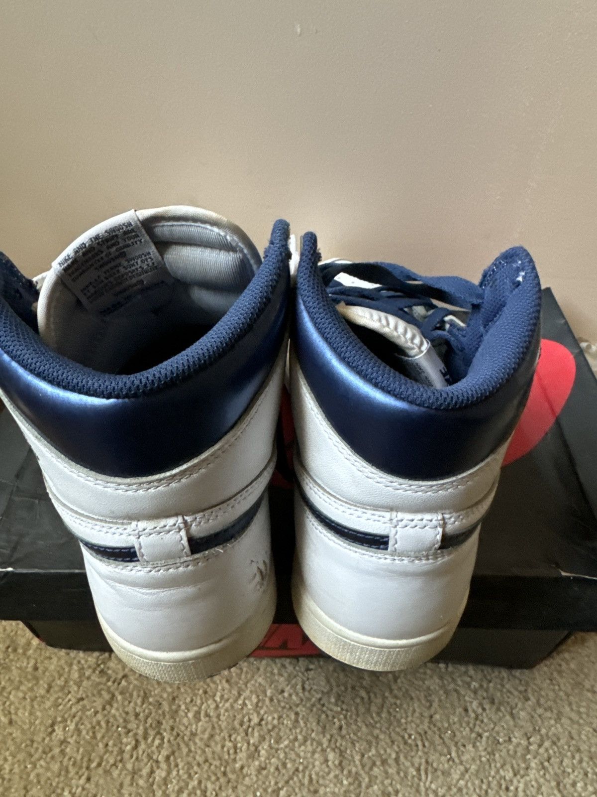 Jordan Brand × Nike Jordan 1 metallic navy Size US 9 / EU 42 - 6 Thumbnail