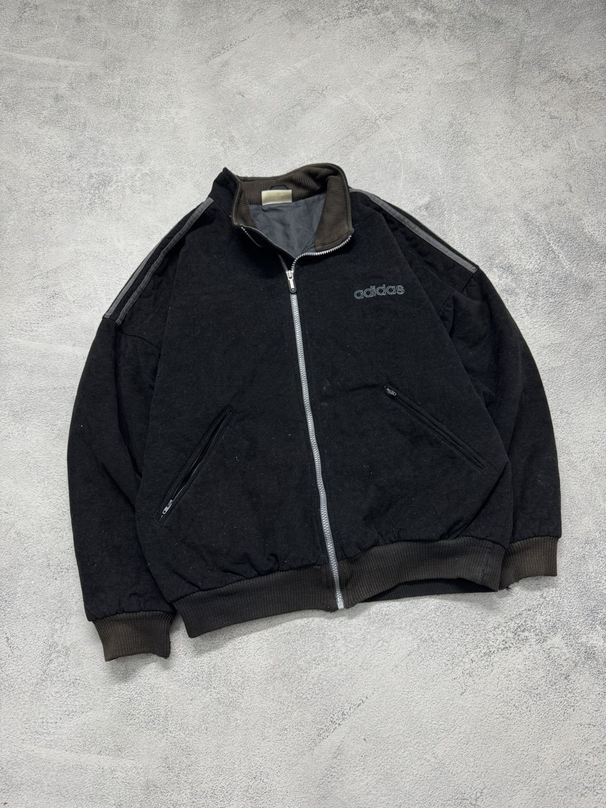 Adidas Vintage Y2k Adidas 🖤 Big Logo Bomber Jacket 90’s Size US M / EU 48-50 / 2 - 1 Thumbnail