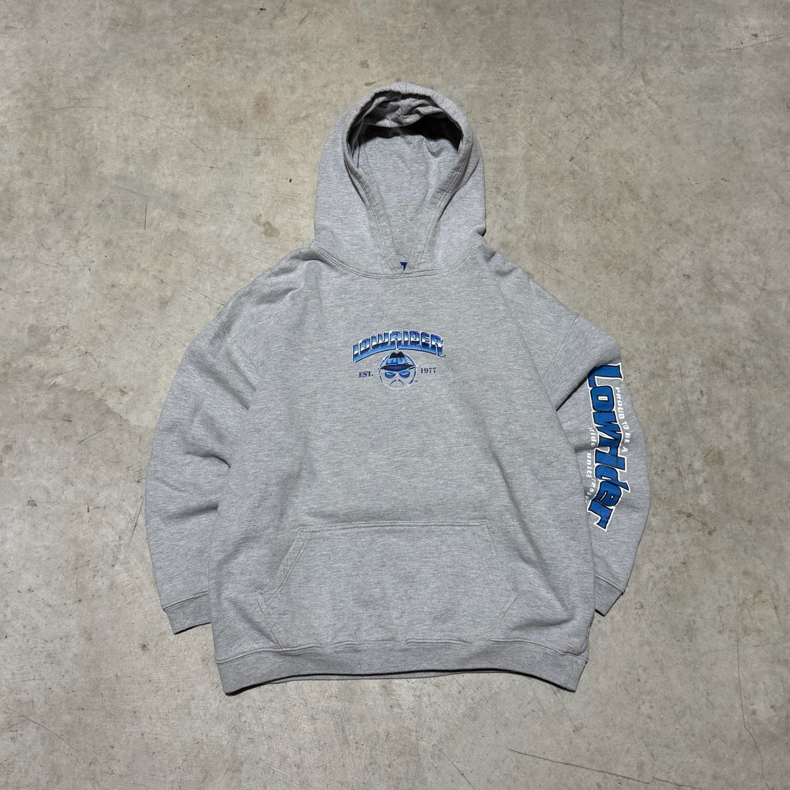 Fruit Of The Loom Vintage Grey Homies Lowrider Hoodie L Size US L / EU 52-54 / 3 - 4 Thumbnail
