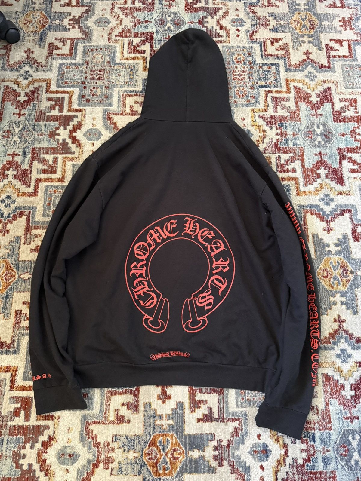 Chrome Hearts CHROME HEARTS Sleeve Logo Horseshoe Hoodie XL Size US XL / EU 56 / 4 - 1 Thumbnail