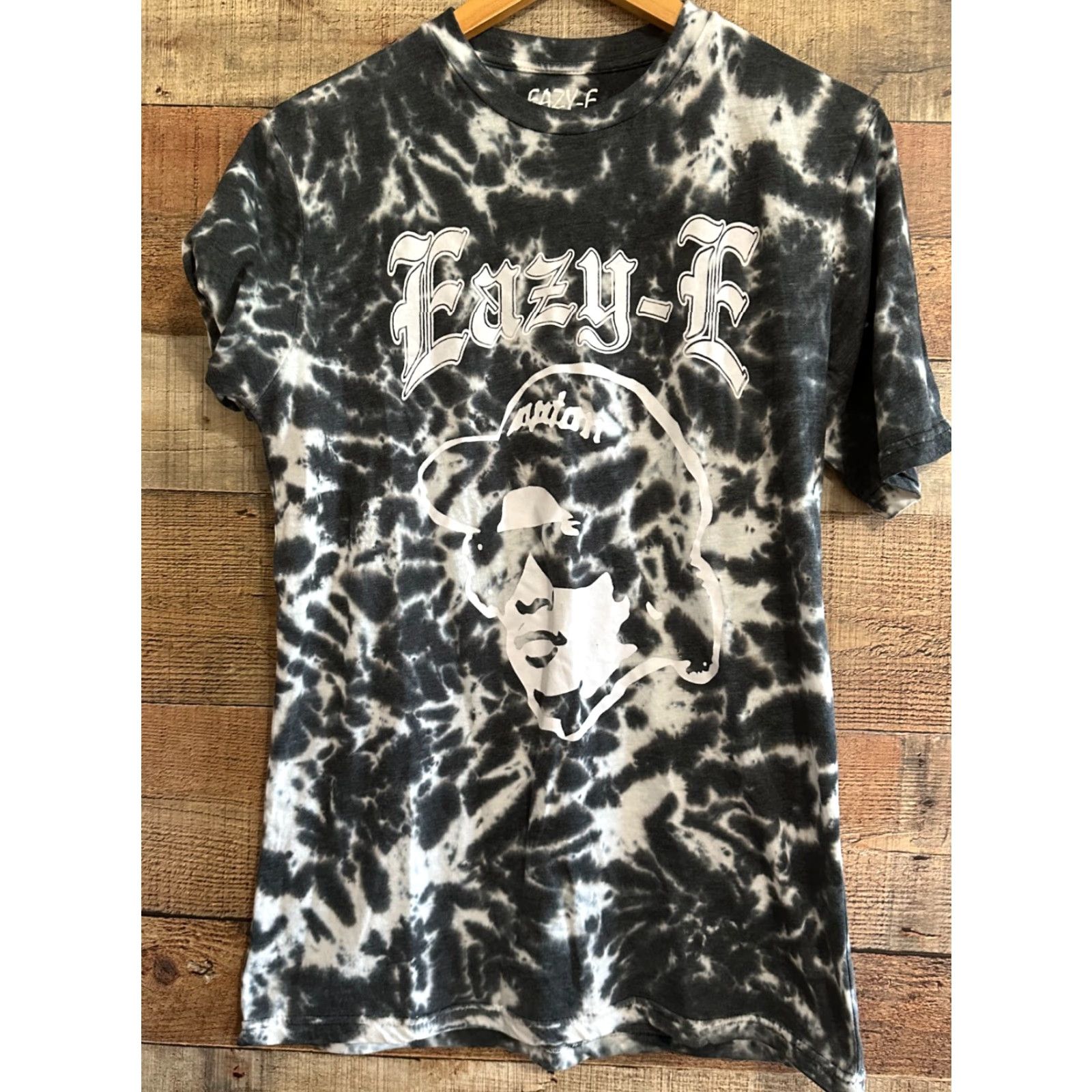 Vintage Eazy E T shirt Mens Medium NWA Tee West Coast Hip Hop Compton Tie Die Black Size US M / EU 48-50 / 2 - 2 Thumbnail