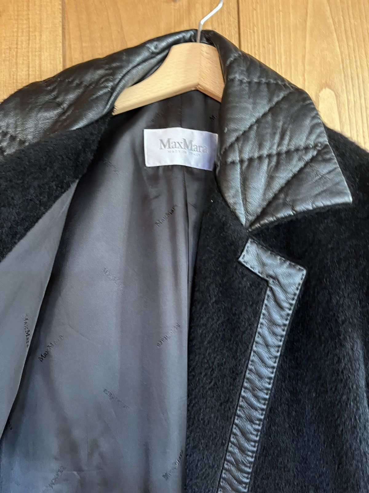 Max Mara Max Mara alpaca and leather details coat Size M / US 6-8 / IT 42-44 - 3 Thumbnail