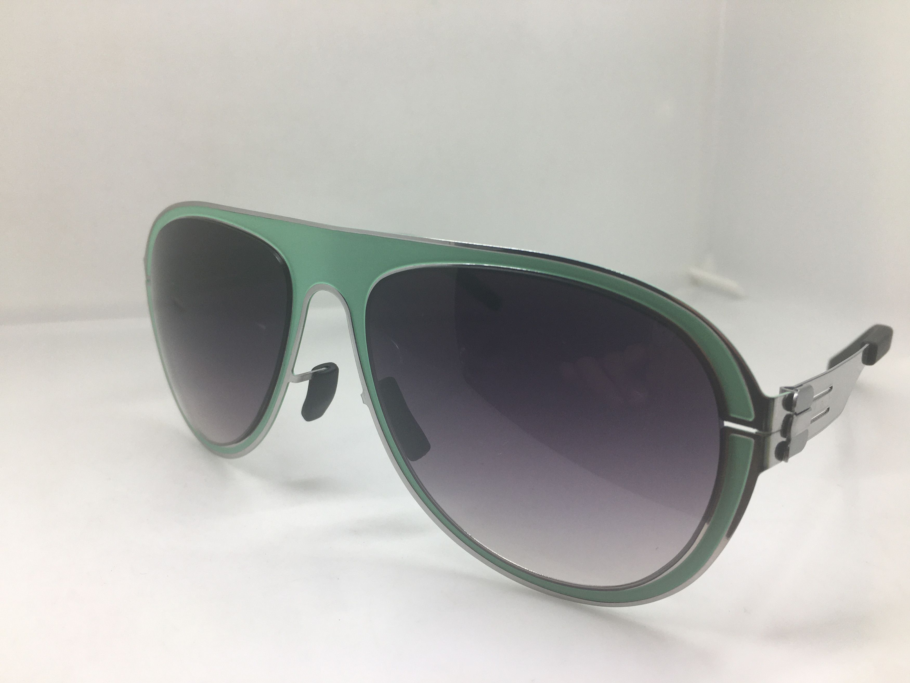 Other Green Silver Alloy Aviator Sunglasses Frame Pilot Size ONE SIZE - 3 Thumbnail