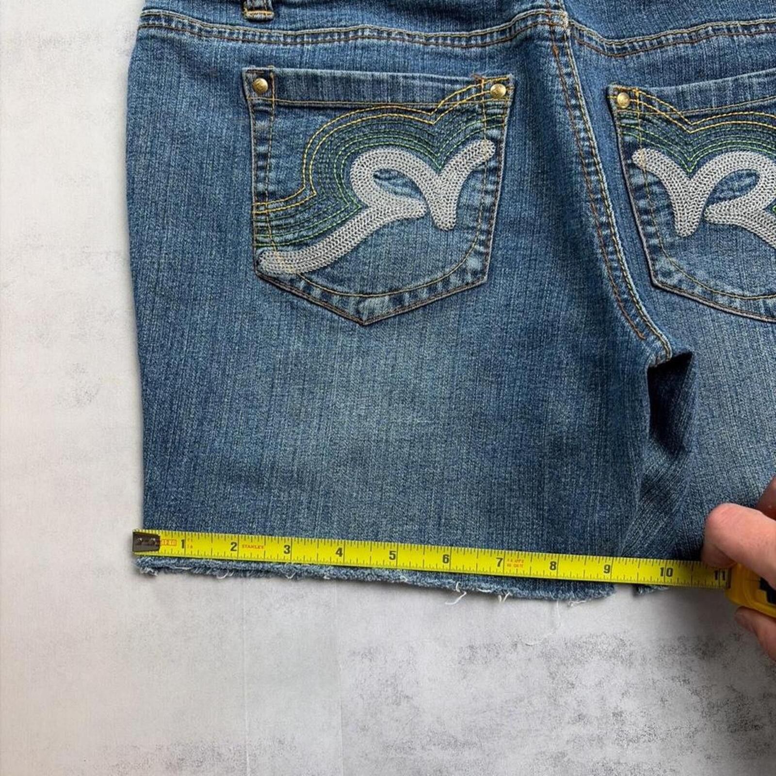 Rocawear Y2K Blue Rocawear Grunge Skater Mini Denim Shorts Size 30" / US 8 / IT 44 - 8 Thumbnail