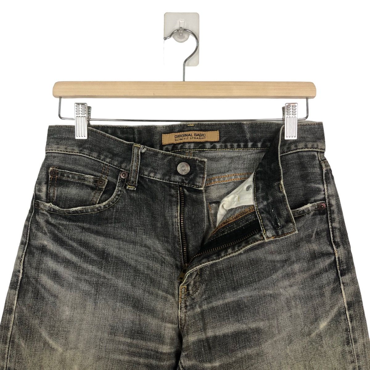 Japanese Brand RARE DISTRESSED DENIM PUNK UNIQLO SLIM FIT STRAIGHT Size US 30 / EU 46 - 8 Thumbnail