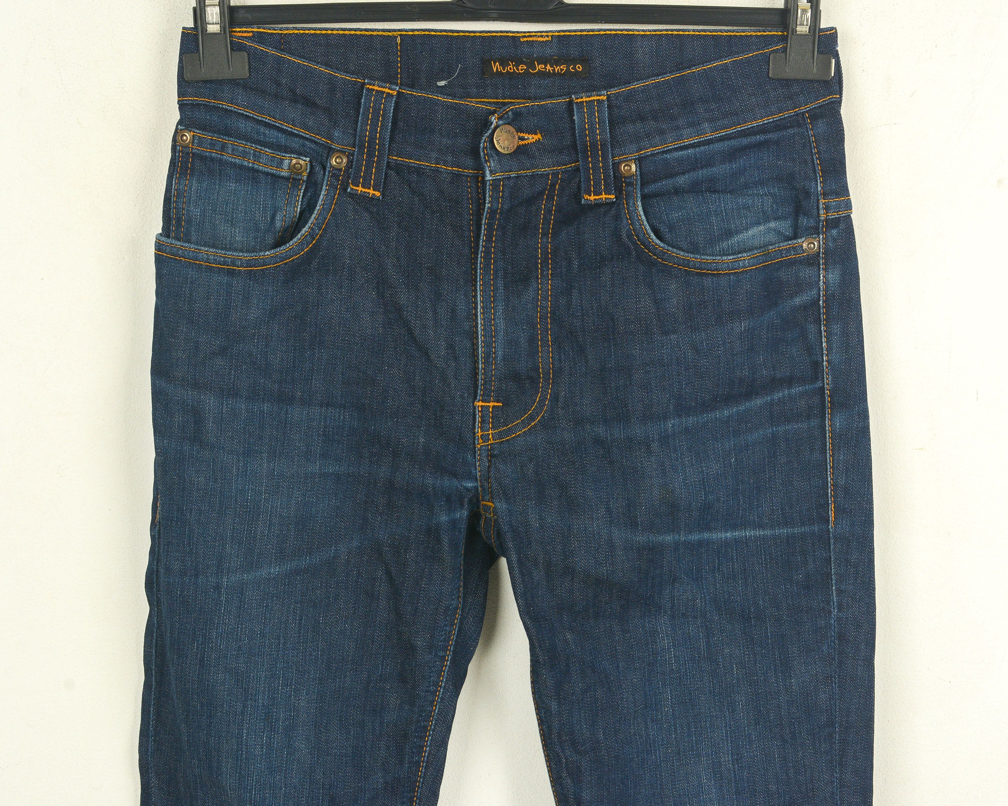 Nudie Jeans Thin Finn Organic Dry W30 L32 Denim Slim Pants Trousers Size US 30 / EU 46 - 2 Thumbnail