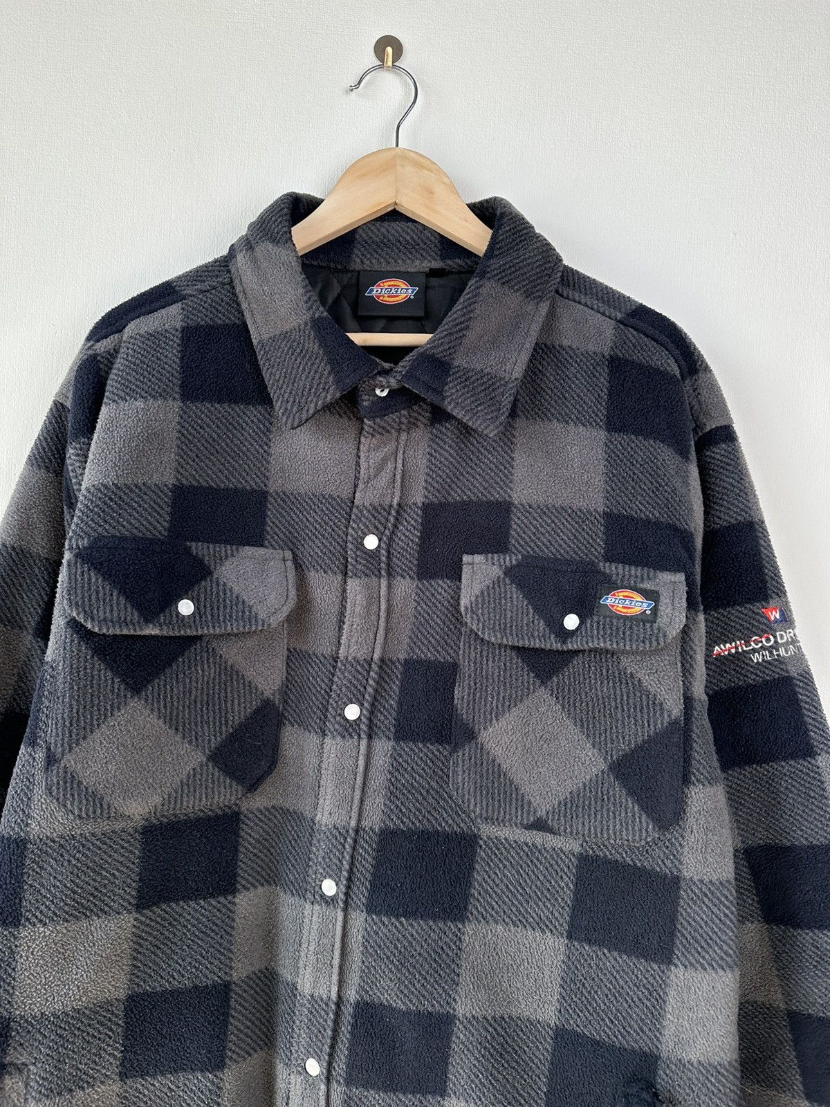 Dickies Vintage DICKIES Fleece Check Plaid Warm Jacket Size US XXL / EU 58 / 5 - 4 Thumbnail