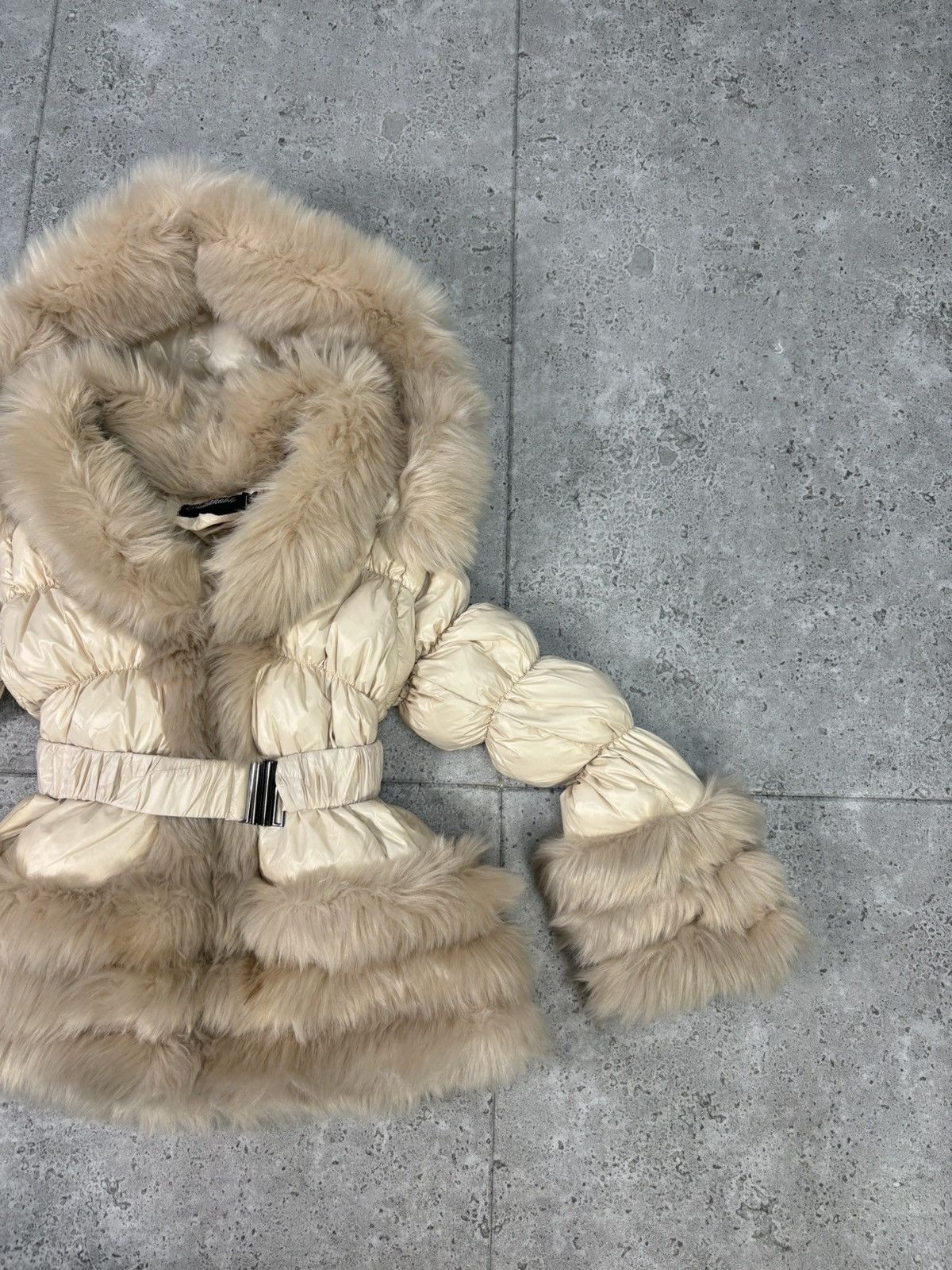 Hysteric Glamour × Japanese Brand Rare Archive Japanese Fur Bomber Jacket Cropped Y2K 00s LGB Size M / US 6-8 / IT 42-44 - 3 Thumbnail