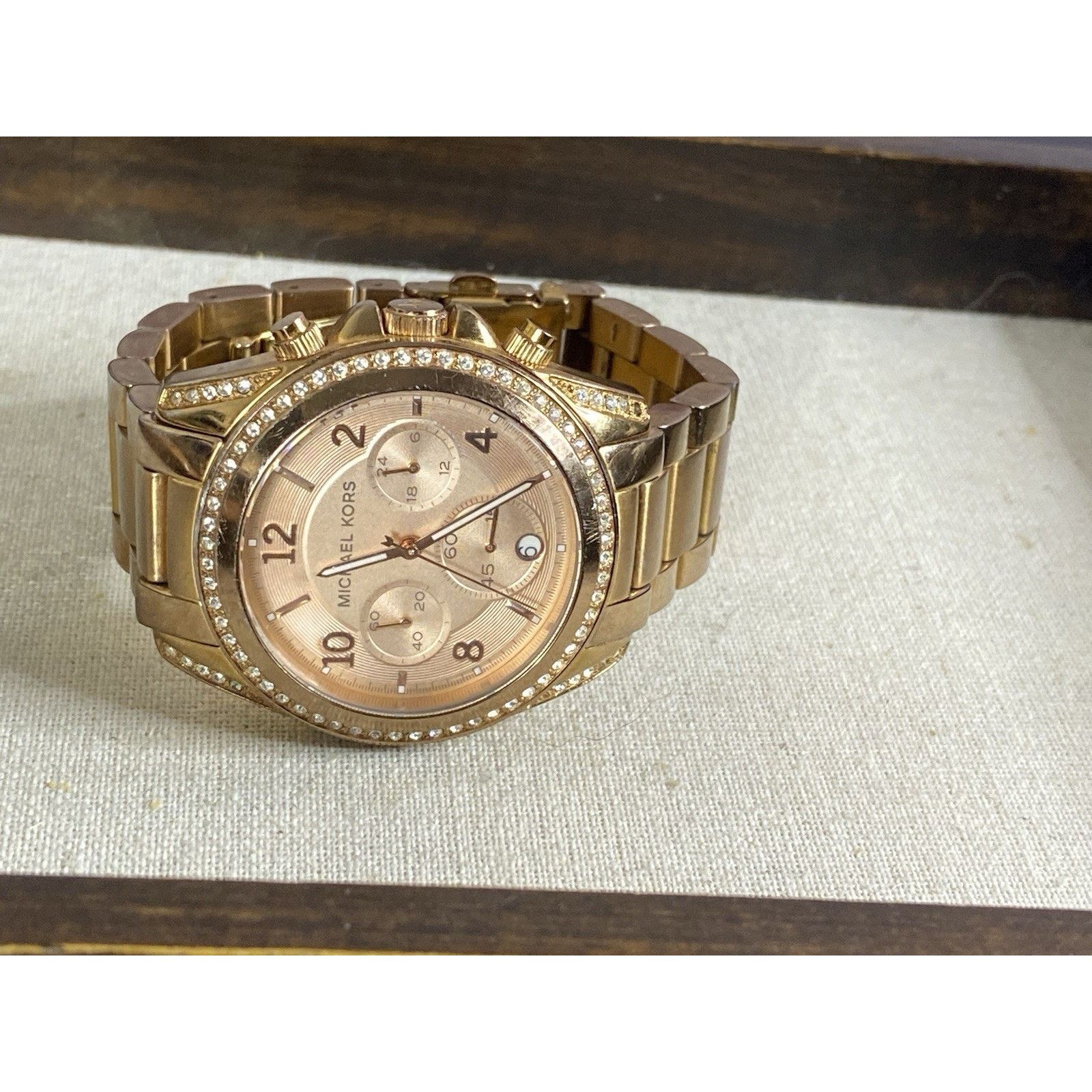 Michael Kors Michael Kors NEW Battery Stainless Rose Gold Watch MK5263 Size ONE SIZE - 9 Thumbnail