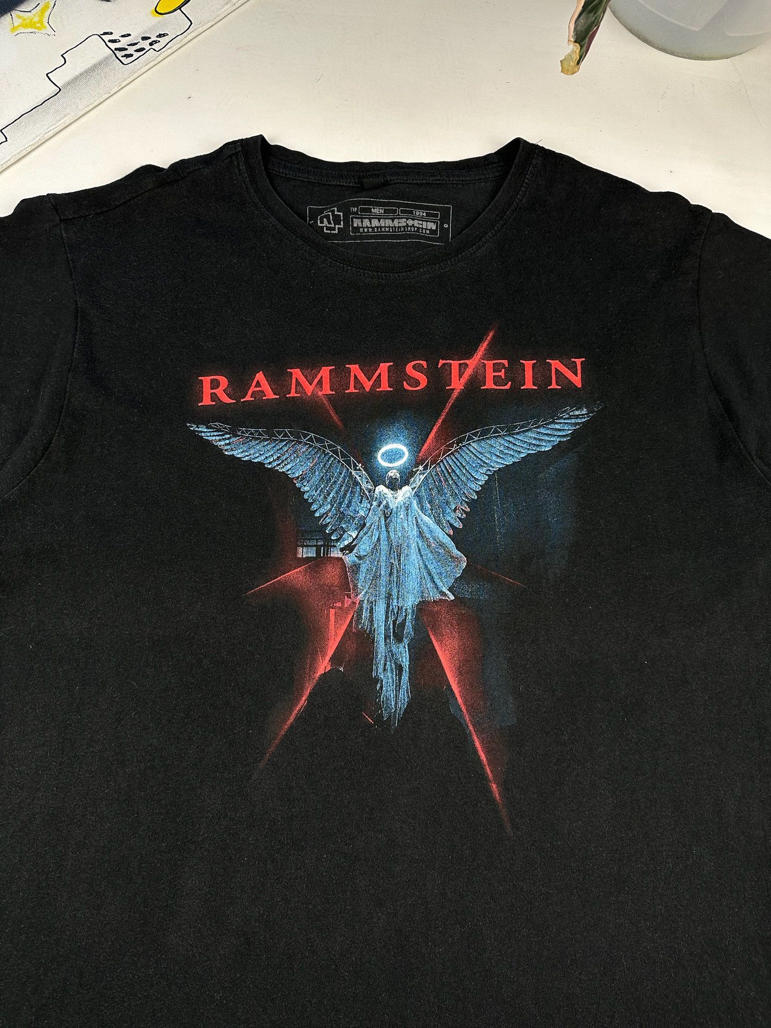 Band Tees Vintage Rammstein Graphic Print Rock Band T-Shirt Size US XL / EU 56 / 4 - 2 Thumbnail
