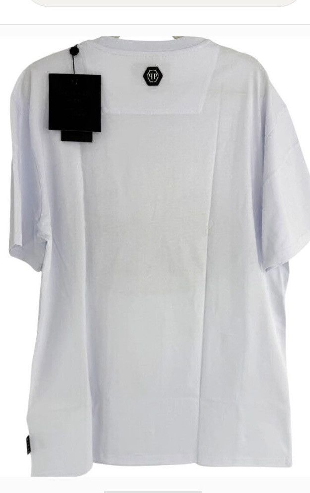 Philipp Plein Philip Plein Mens White Bulldog Tshirt XXL Size US XXL / EU 58 / 5 - 3 Thumbnail