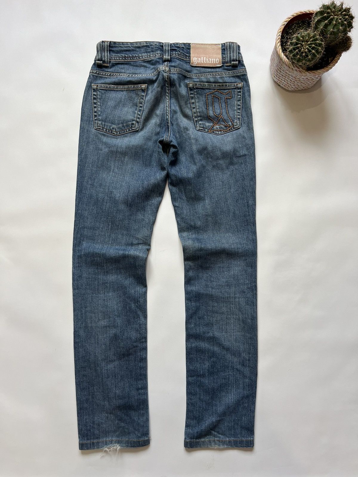 John Galliano Galliano Blue Denim Pants Jeans Womens Classic Size 27" / US 4 / IT 40 - 1 Thumbnail
