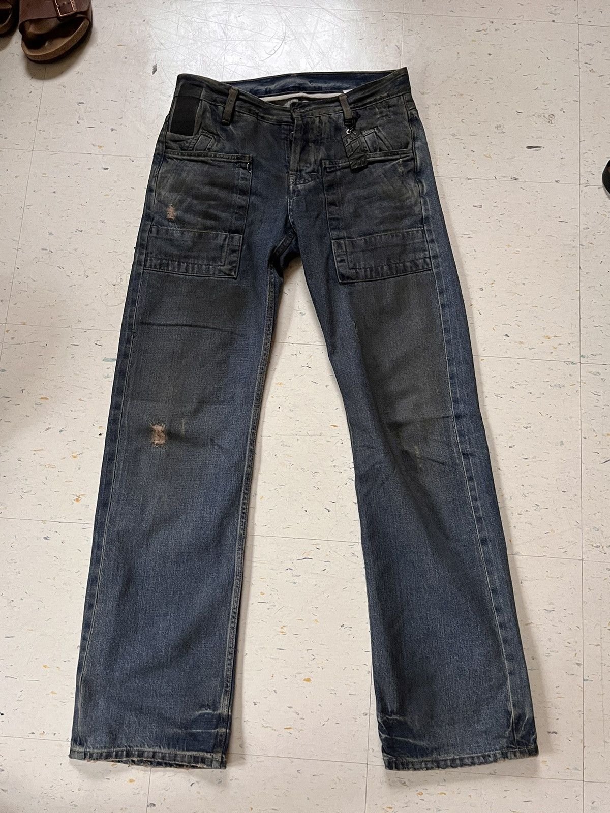 Rick Owens Rick Owens FEM SLAB denim jeans | Grailed