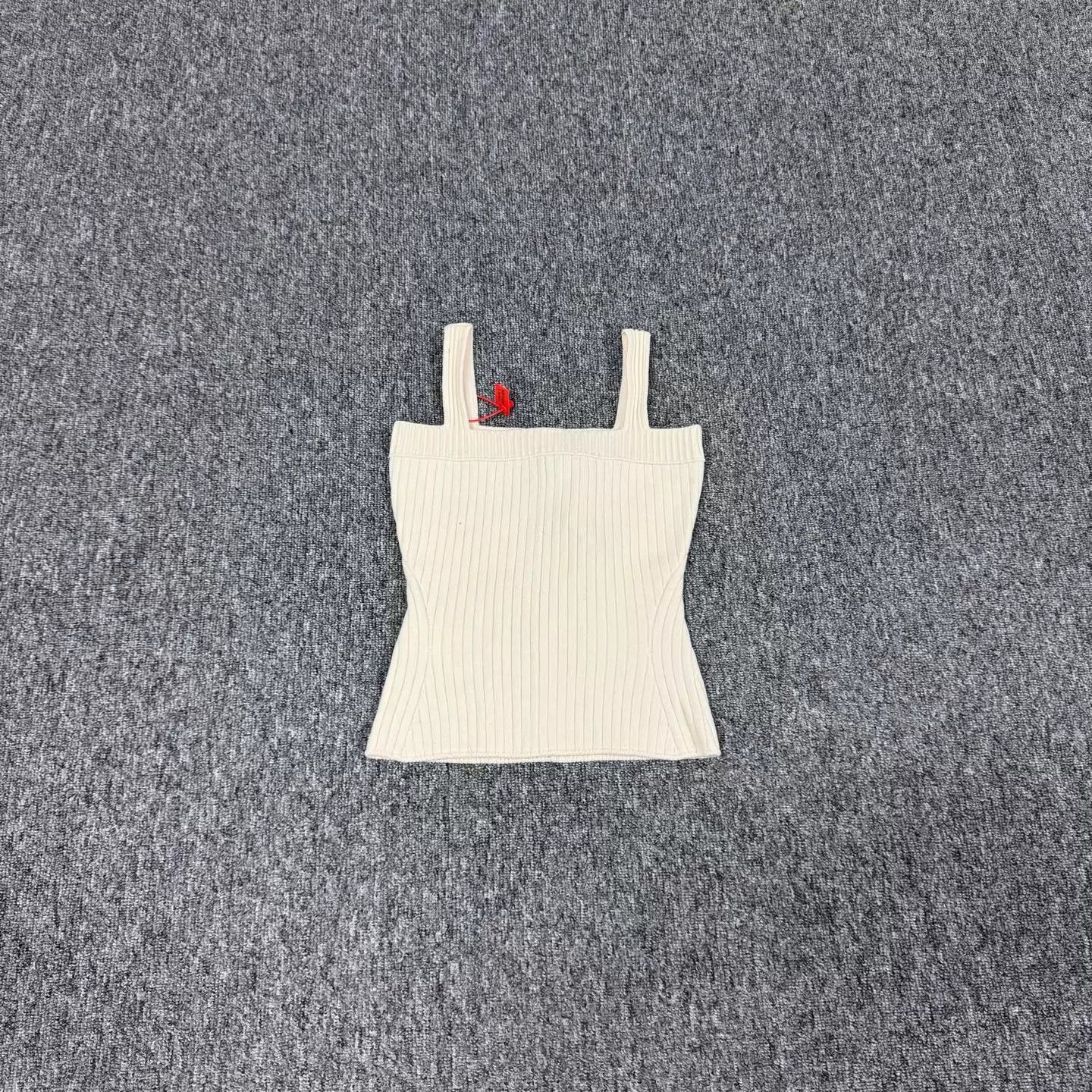 Louis Vuitton LV White Knit Camisole with Chain XS 99 New Size XS / US 0-2 / IT 36-38 - 2 Thumbnail