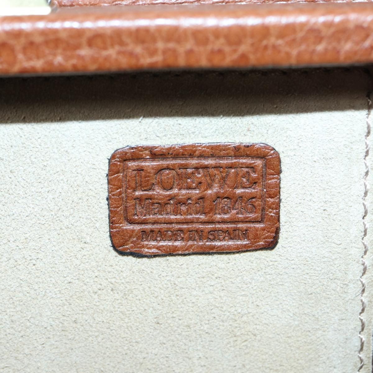Loewe LOEWE Anagram Attache Case Trunk Leather Brown Gold Size ONE SIZE - 12 Thumbnail