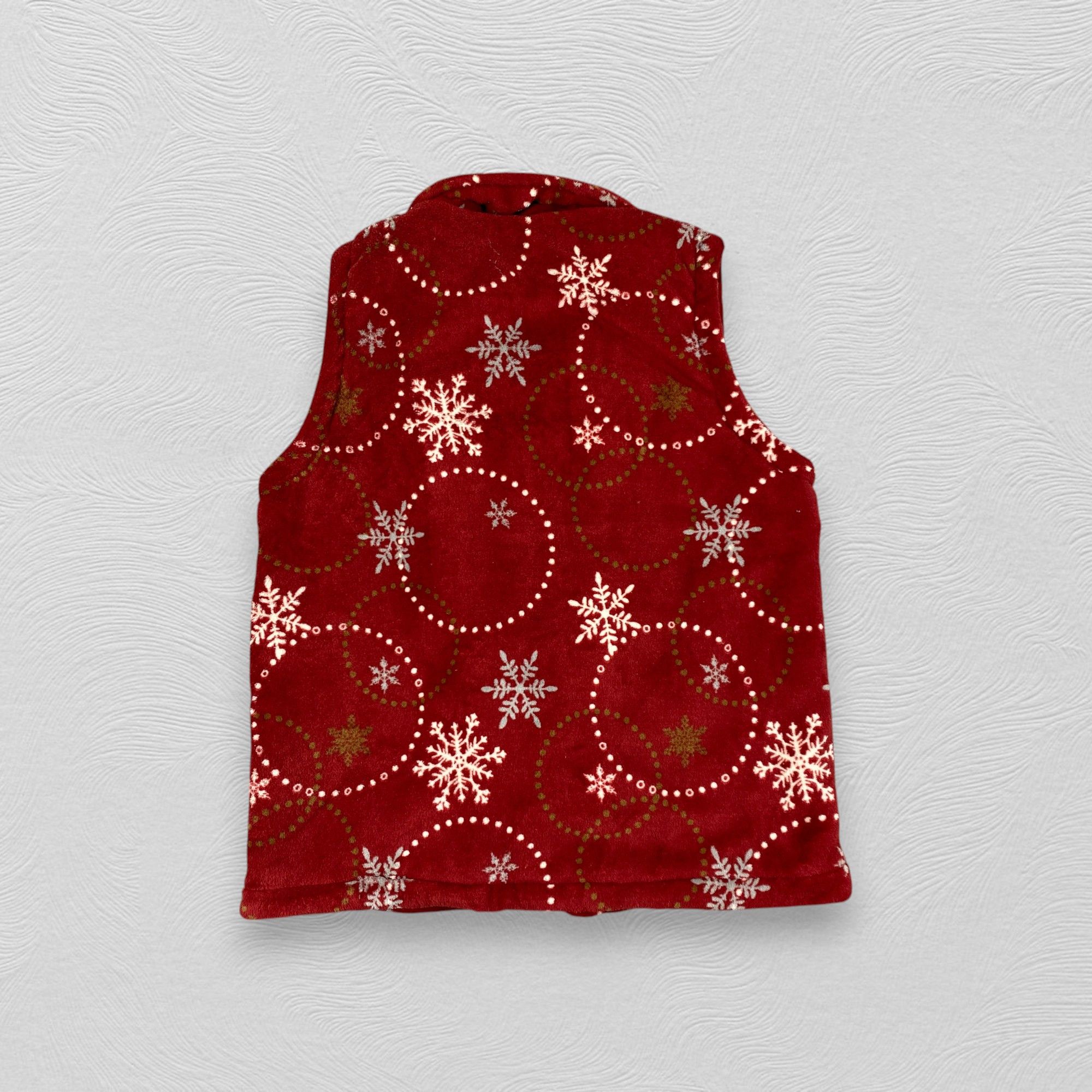 Japanese Brand Vintage Snowflake Christmas Theme Vest Fleece Jacket- J384 Size US M / EU 48-50 / 2 - 2 Thumbnail
