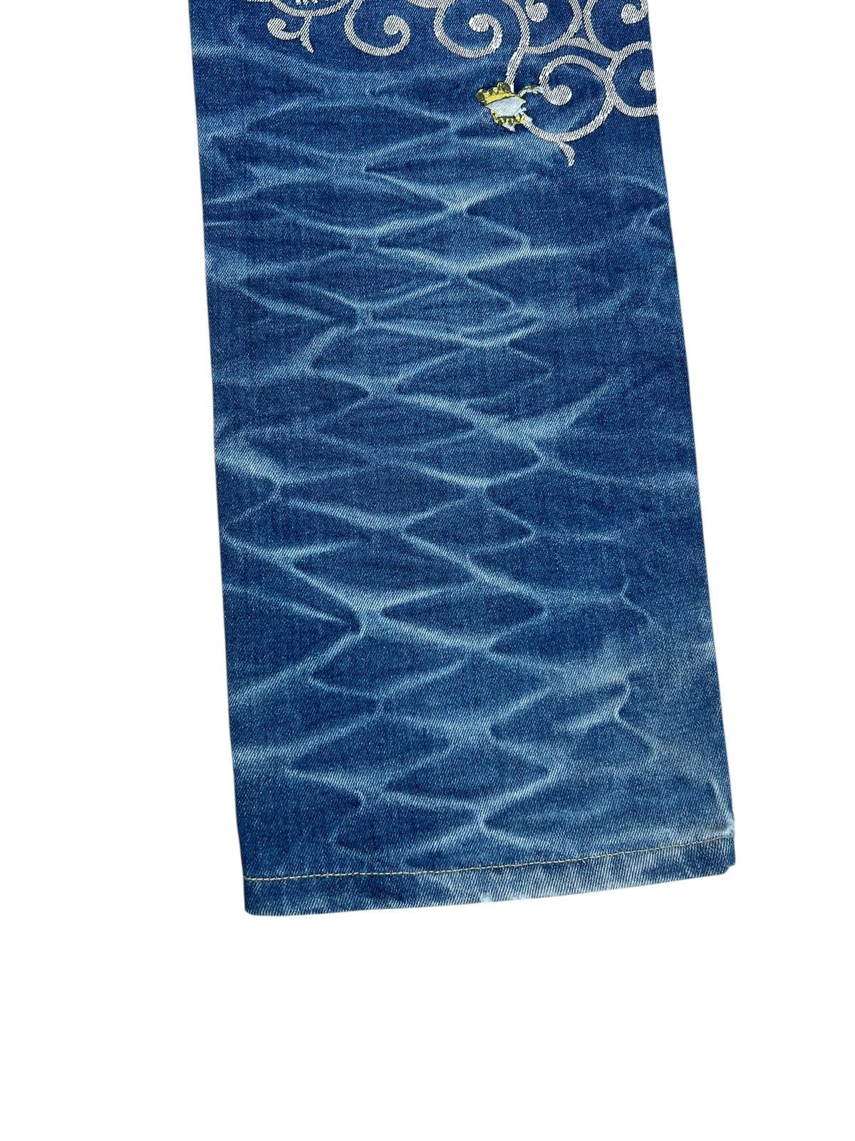 Vintage Dirty Mud SANMARUICHI Distress Frog Embroidery Denim Jeans Size US 30 / EU 46 - 17 Thumbnail