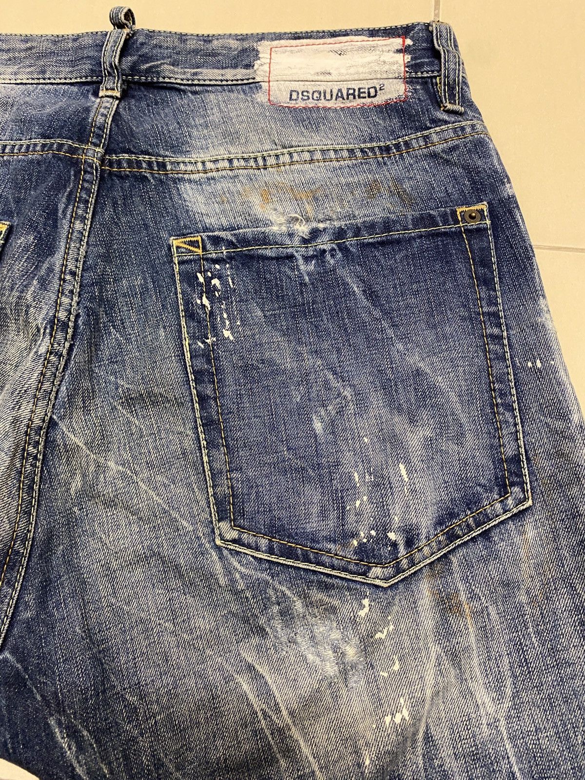 Dsquared2 Dsquared2 SS2010 Distressed Paint Splatter Jeans Size US 34 / EU 50 - 10 Thumbnail