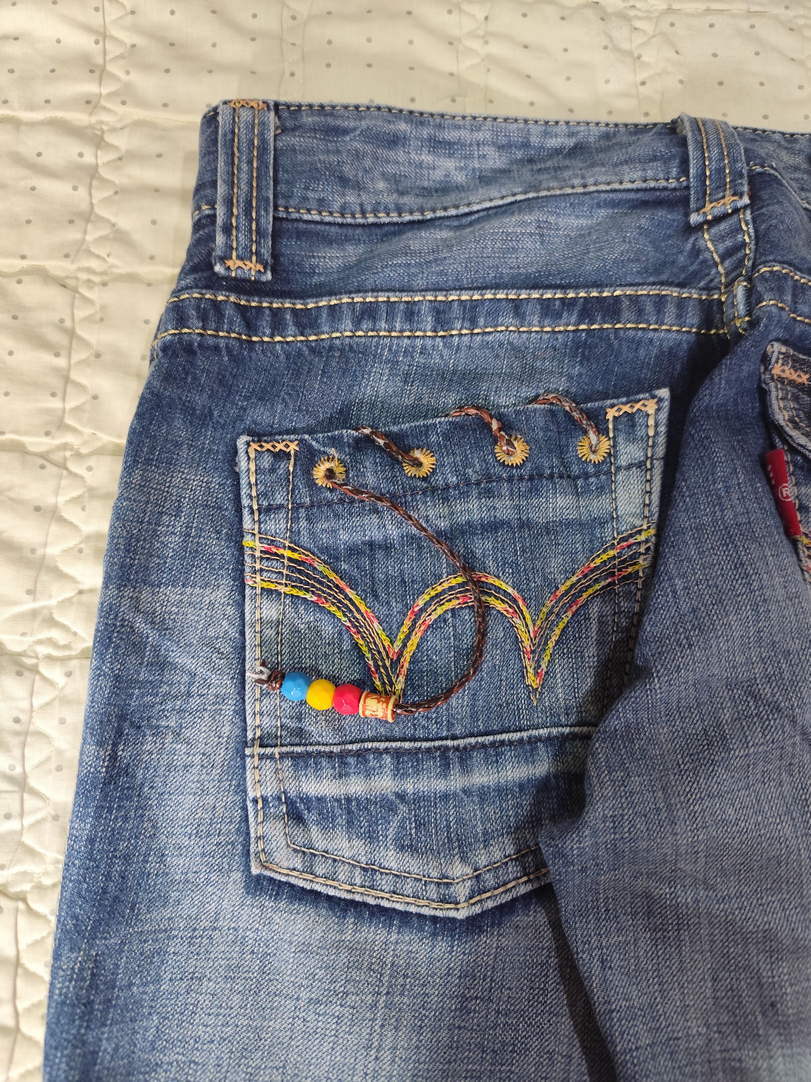Beauty Beast × Edwin × If Six Was Nine Vintage Edwin 503 Blue Trip Washed Denim J017 Size 26" / US 2 / IT 38 - 12 Thumbnail