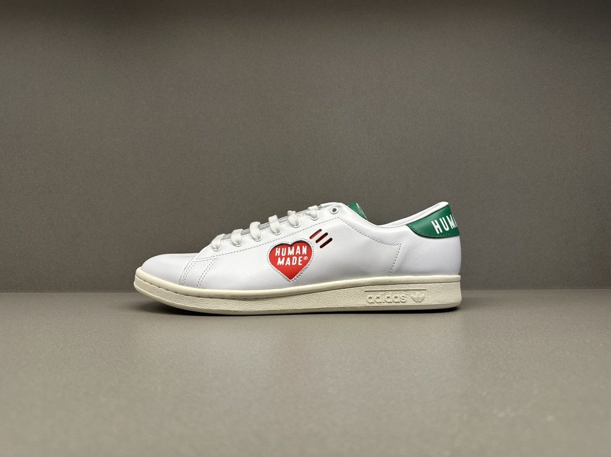Adidas × Pharrell Adidas Stan Smith Human Made White Green Size US 8.5 / EU 41-42 - 5 Thumbnail