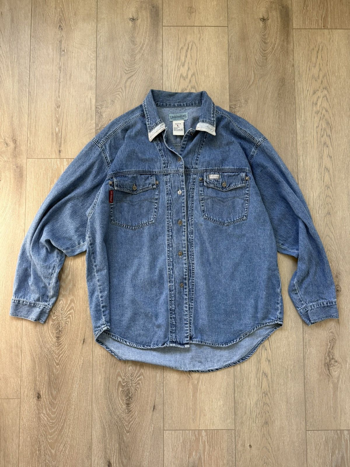 UNIONBAY × Vintage Vintage Union Bay Denim Button Up Shirt Size US L / EU 52-54 / 3 - 1 Thumbnail