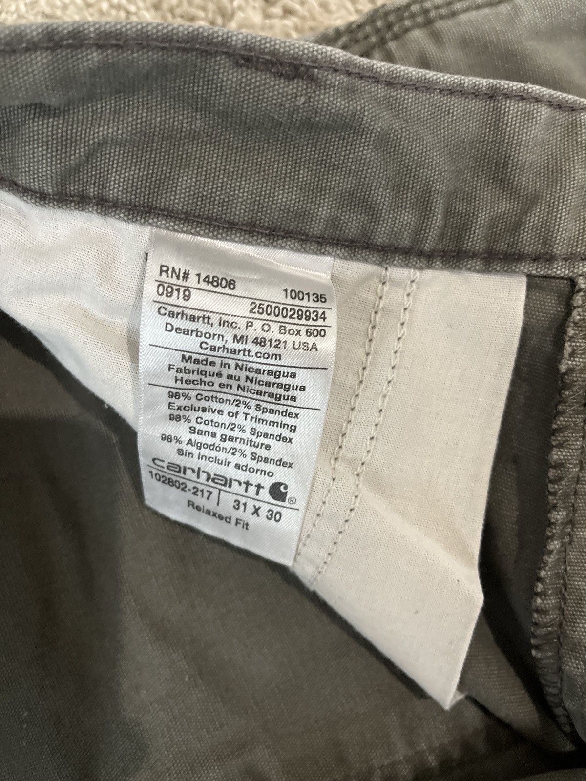 Carhartt Carhartt Double Knee Relaxed Fit Workwear Pants Size US 31 - 5 Thumbnail